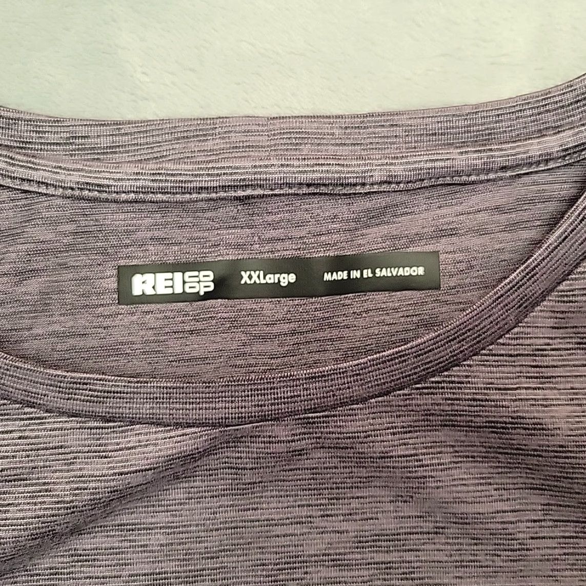 Vintage REI Shirt Men 2XL Gray Heather Tank Top Performance Stretch Wicking Outdoors Tee Sleeveless Pullover Crew Neck Gym Hiking Running Walking Logo Size US XXL / EU 58 / 5 - 2 Thumbnail