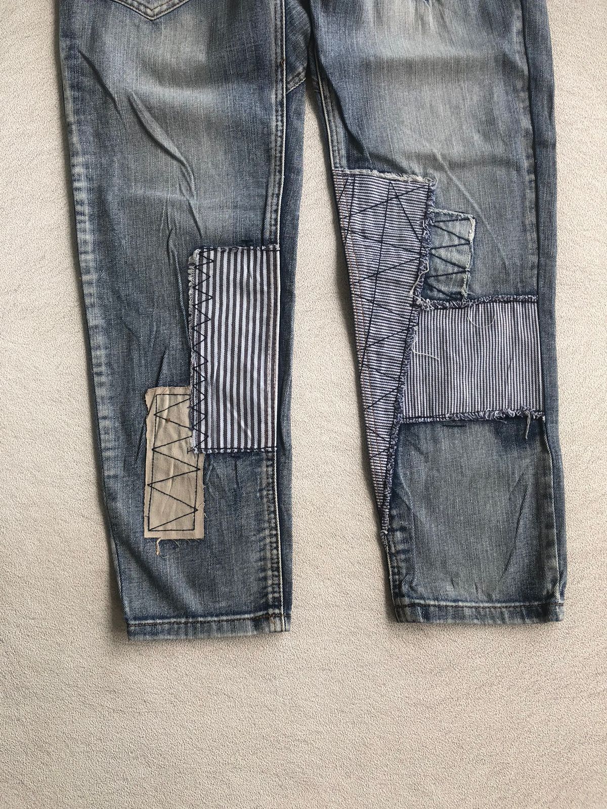 Japanese Brand FDMTL Elf sack patchwork denim Size US 31 - 4 Thumbnail