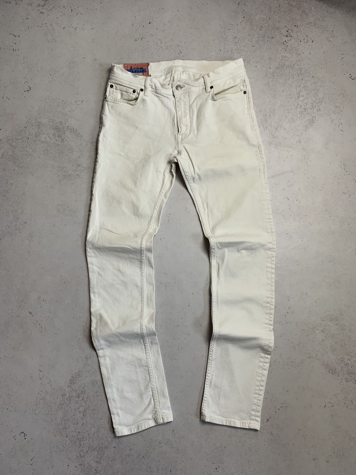 Acne Studios Acne Studious Blå Konst North White Pants 34x34 Size US 34 / EU 50 - 6 Thumbnail