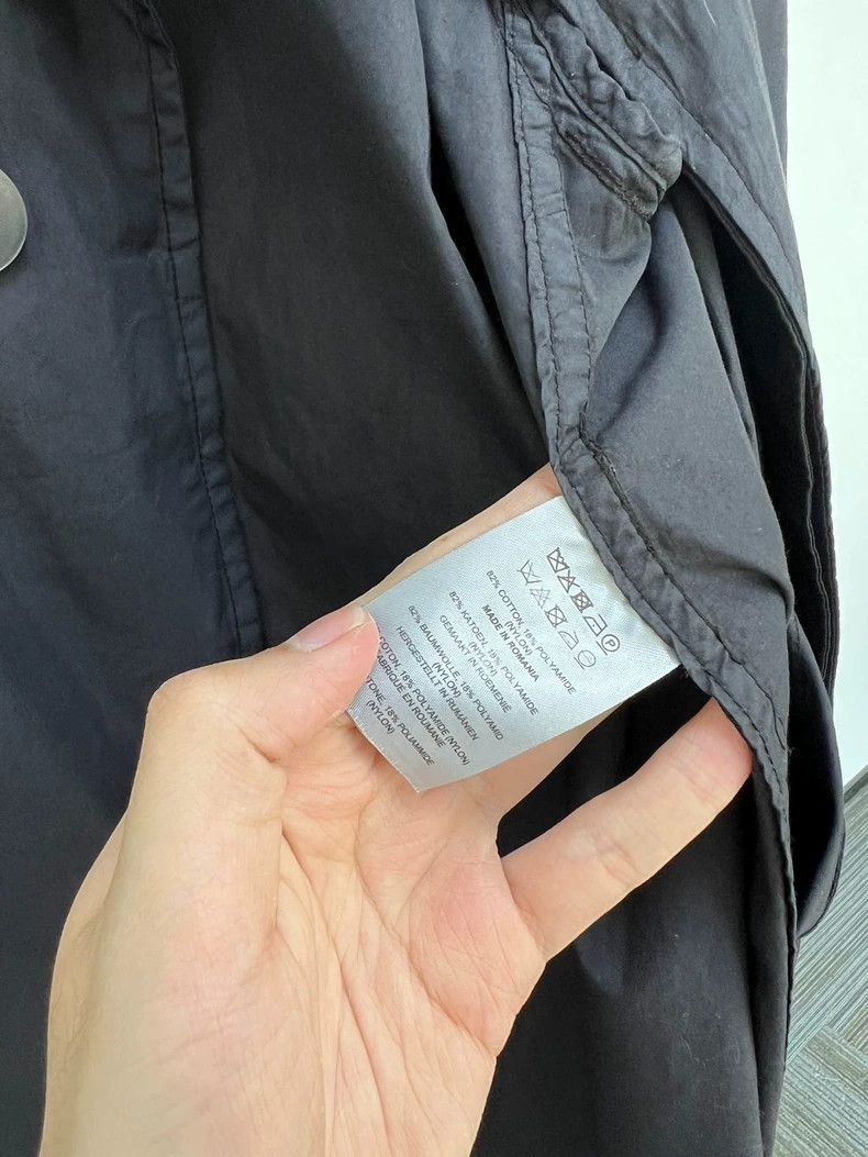 Dries Van Noten driesnvan noten Thin black trench coat 2503-Nextarrow Size US M / EU 48-50 / 2 - 7 Thumbnail