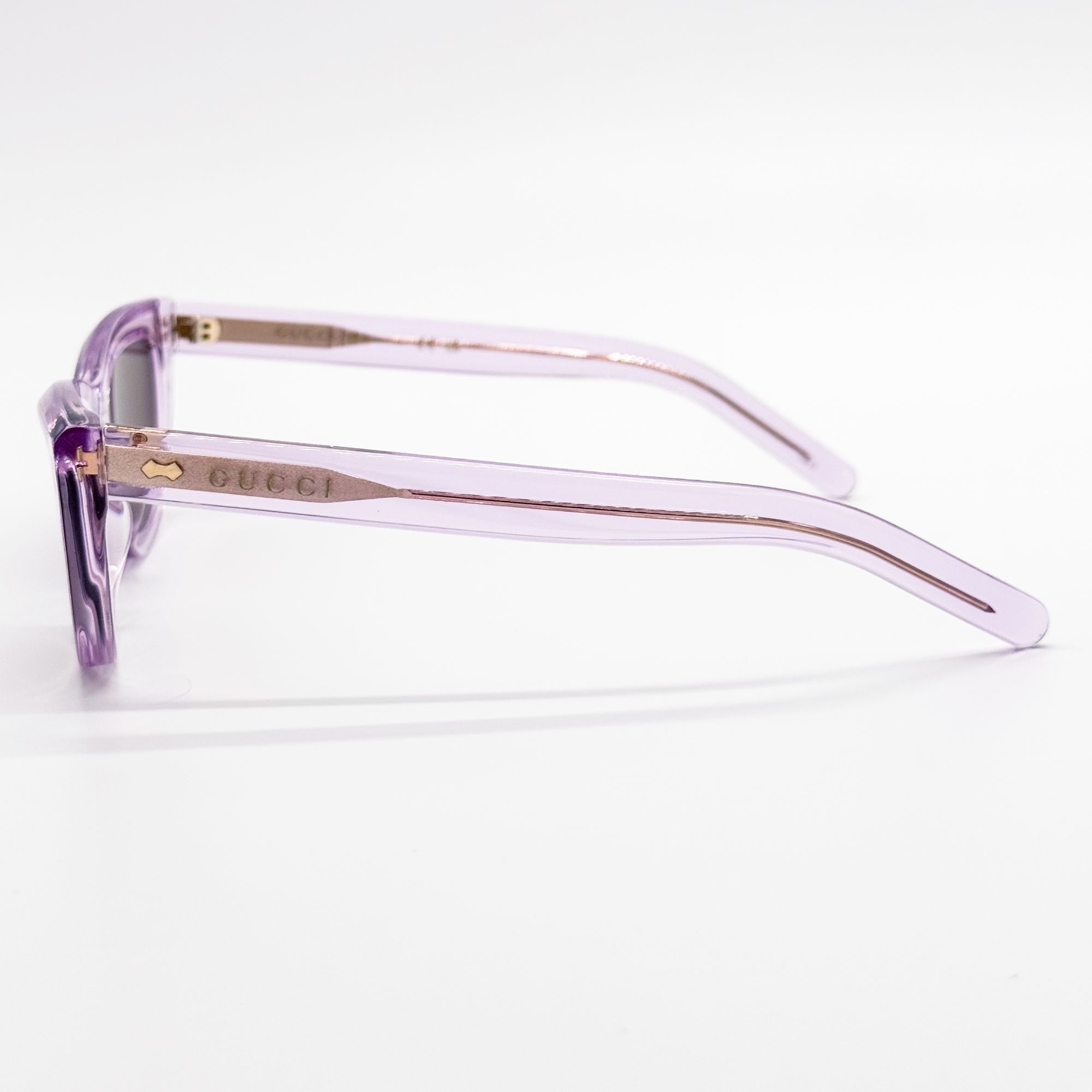 Gucci NEW GG1521S 004 GUCCI PURPLE BROWN WOMEN CAT EYE SUNGLASSES Size ONE SIZE - 9 Thumbnail