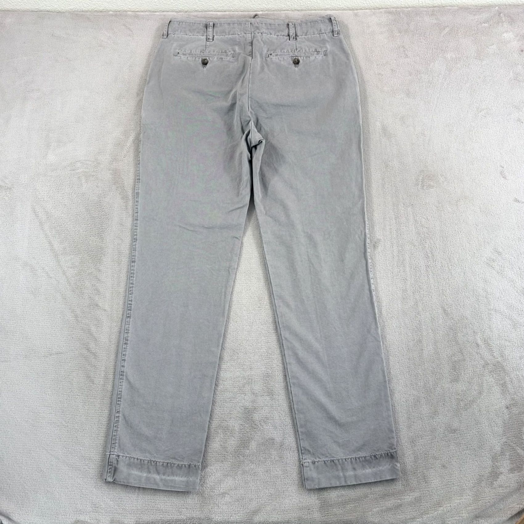 James Perse JAMES PERSE Rigid Canvas Work Pants Cement Pigment Men 32x32 MRCC1390 NWT Gray Solid Cotton Pockets Overall Classic Mens Size US 32 / EU 48 - 4 Thumbnail