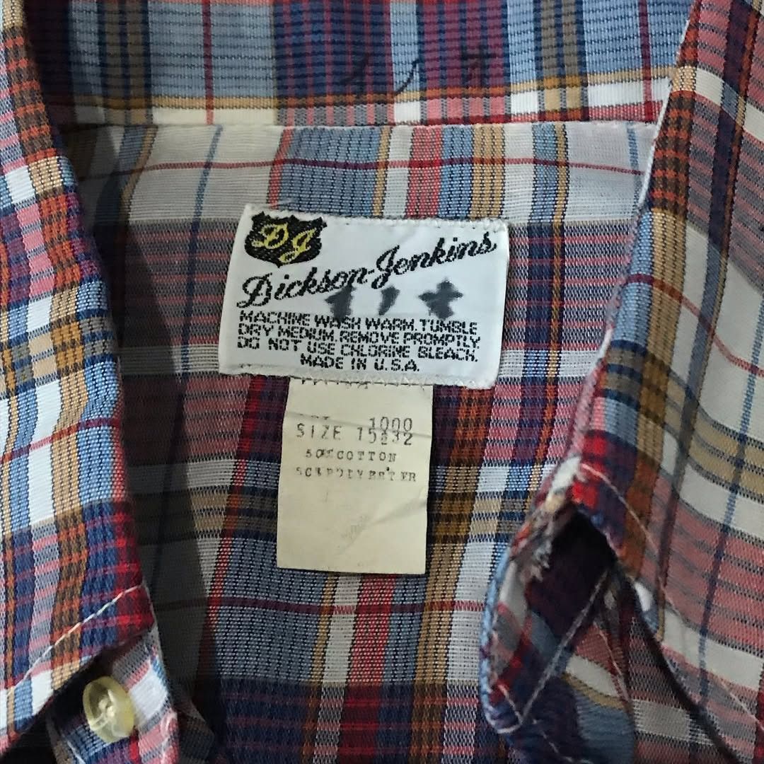 Cowboy Equipment × Vintage × Western Mountaineering Dickson Jenkins Western Cowboy shirt Men small Blue Orange Size US L / EU 52-54 / 3 - 3 Thumbnail