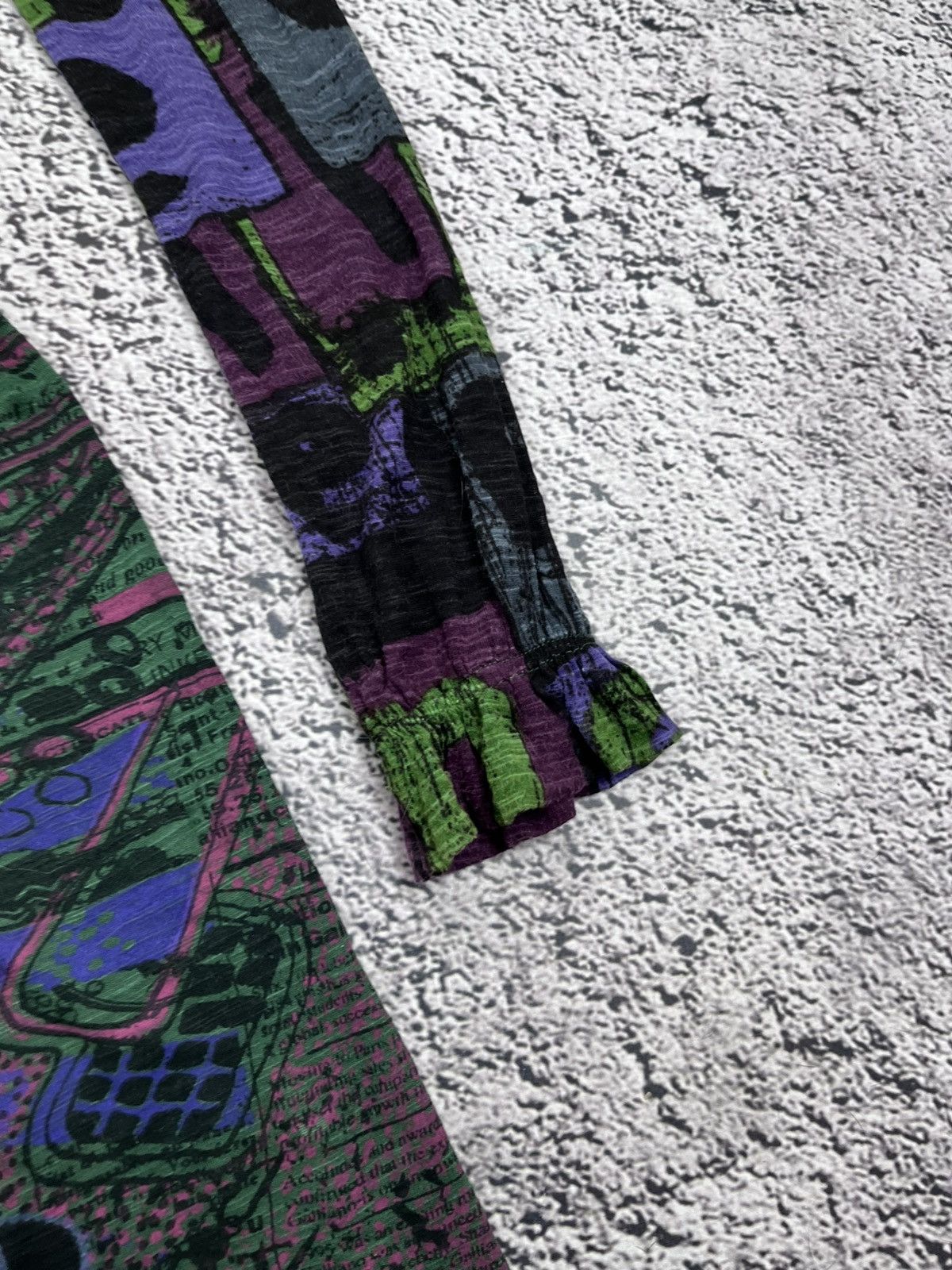 Desigual Vintage Desigual Y2K Graphic Patchwork Dress Green Boho Size XS / US 0-2 / IT 36-38 - 8 Thumbnail