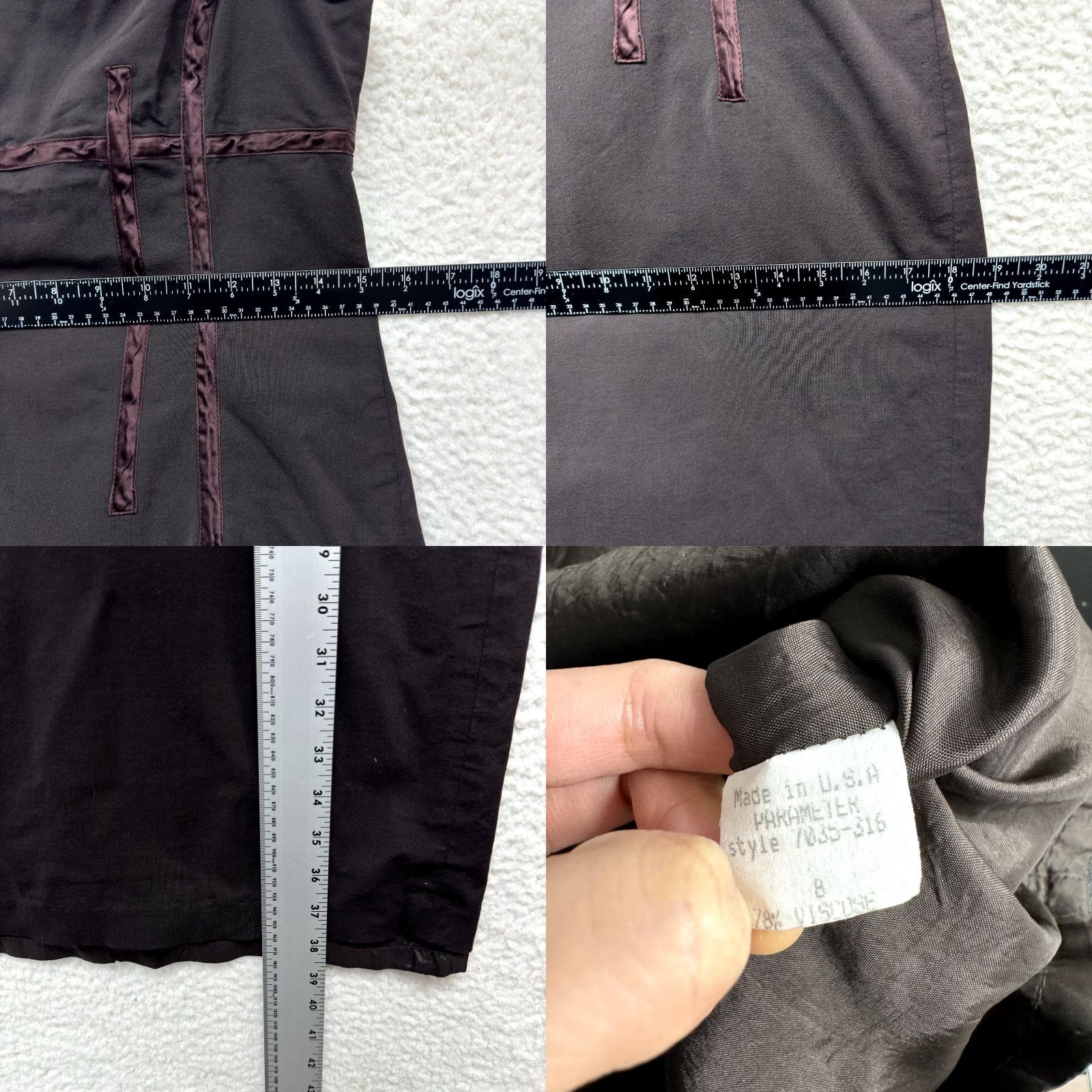 Vintage VINTAGE 90s Y2K Barami Midi Sheath Dress 8 Medium Brown Cocktail Fairy Goth Whimsigoth Womens Size M / US 6-8 / IT 42-44 - 8 Thumbnail