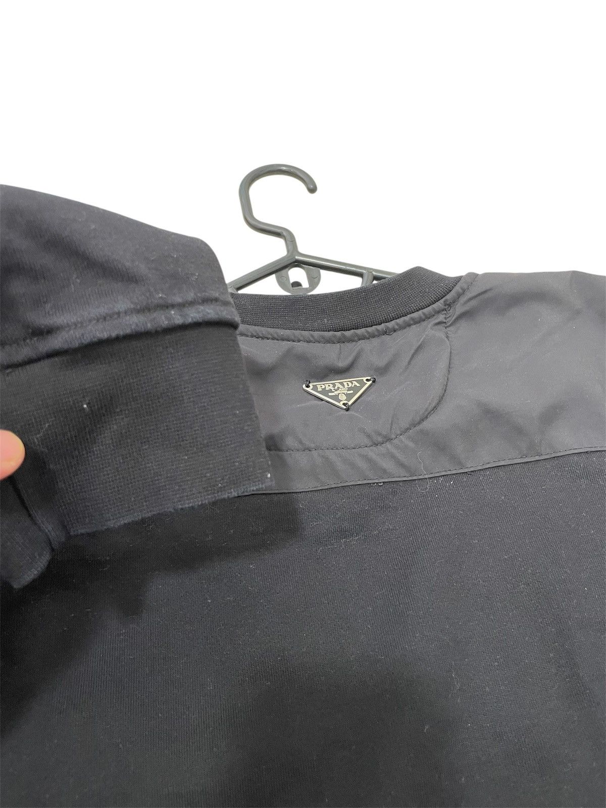 Japanese Brand Vintage PRADA Milano Sweatshirt with a Signature Pendant Size US M / EU 48-50 / 2 - 1 Thumbnail