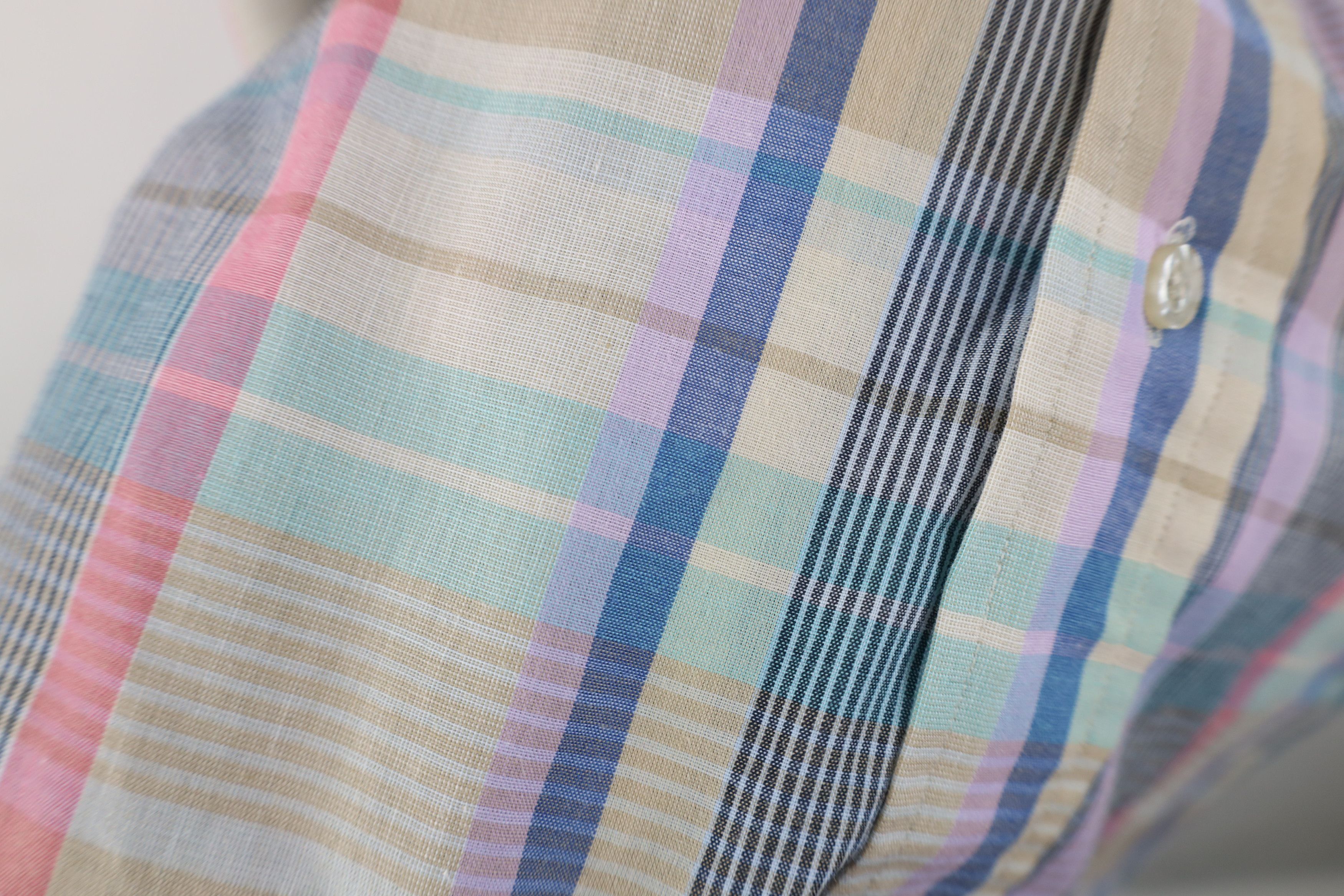 Vintage Vintage 70s Madras Single Needle Short Sleeve Button Shirt Size US XXL / EU 58 / 5 - 6 Thumbnail