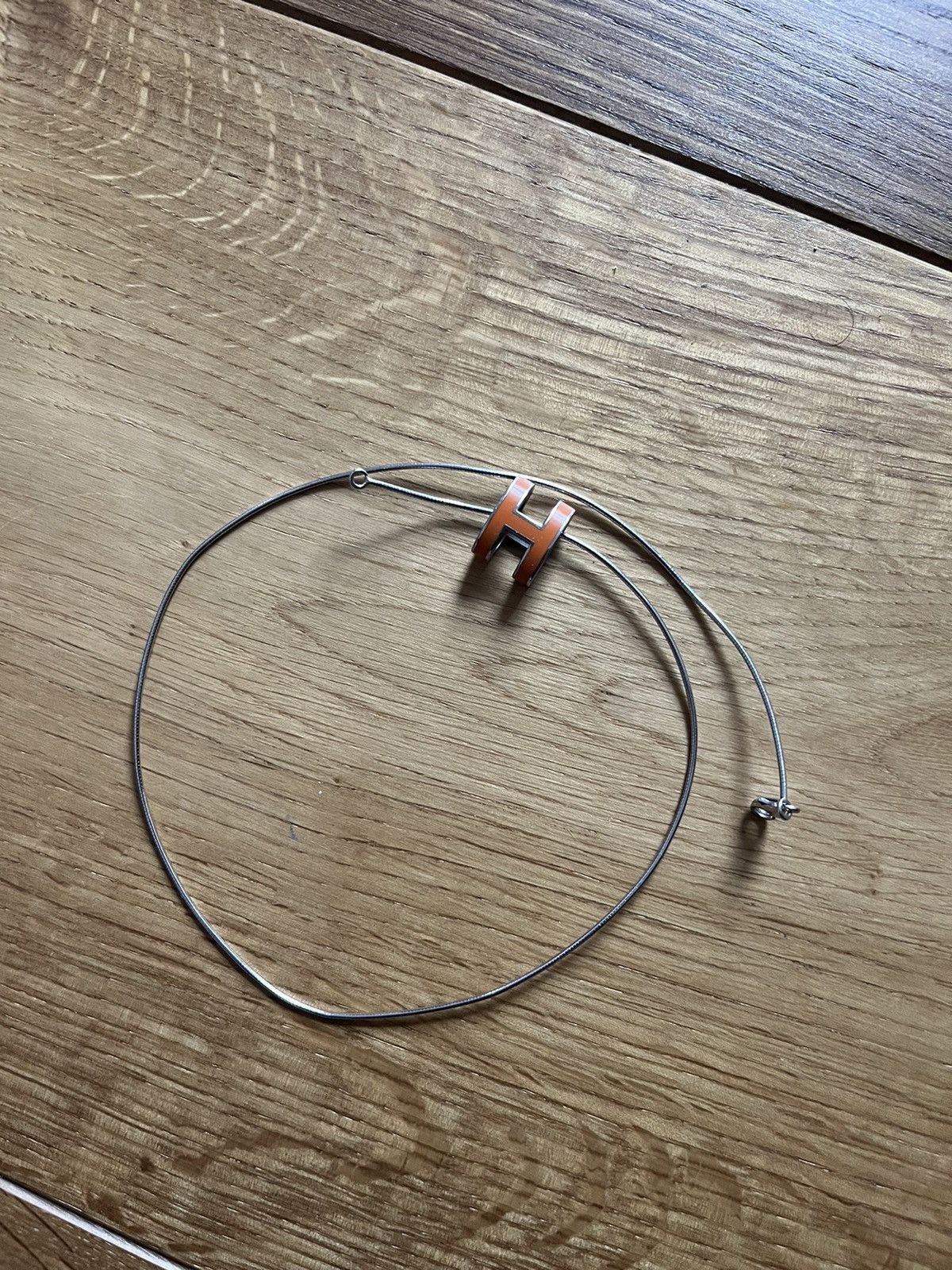 Hermes Hermes Orange Pop H Necklace Size ONE SIZE - 9 Thumbnail