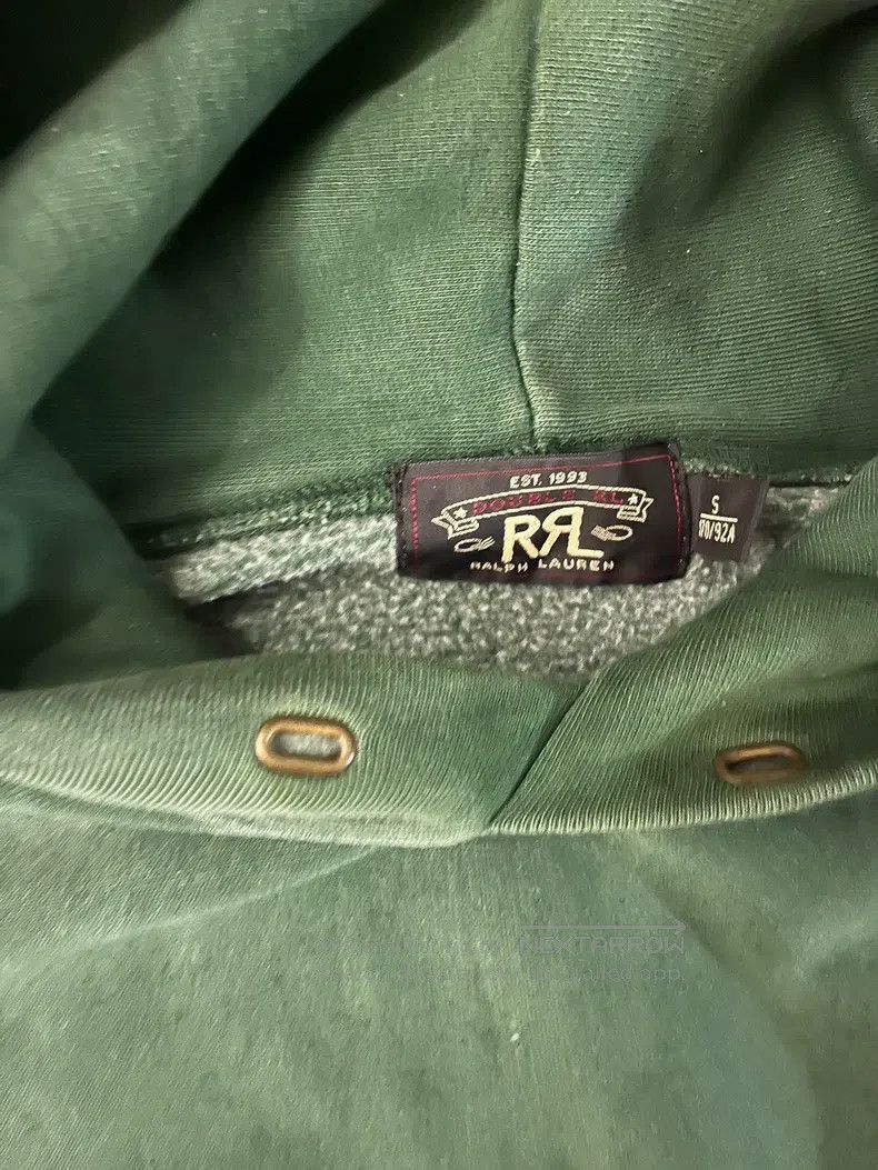 RRL Ralph Lauren RRL Ralph Lauren Kimura old style washed green hoodie Size US S / EU 44-46 / 1 - 4 Thumbnail