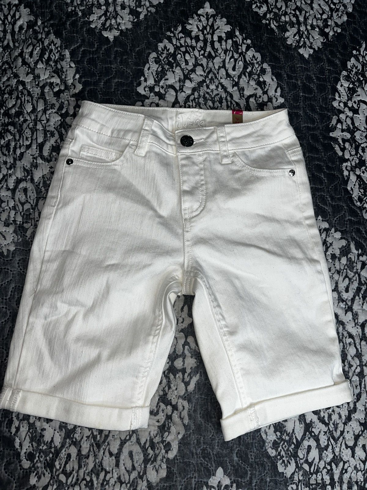 Other Justice White Bermuda Shorts for Girls Size 36" / US 14 / IT 50 - 2 Thumbnail