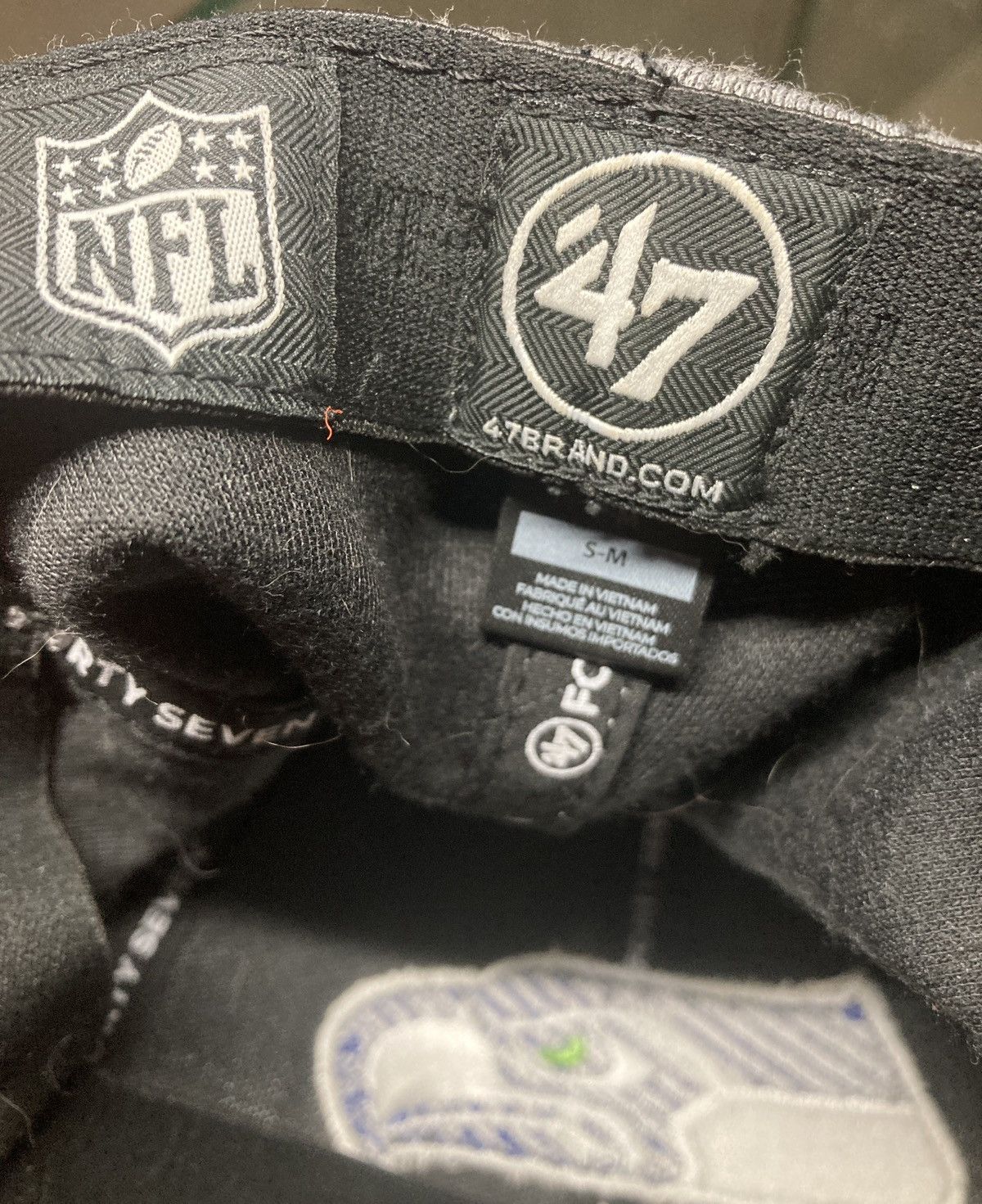 New Era Seattle Seahawks NFL 47 Brand Contender Stretch Flex Fit hat Size ONE SIZE - 9 Thumbnail