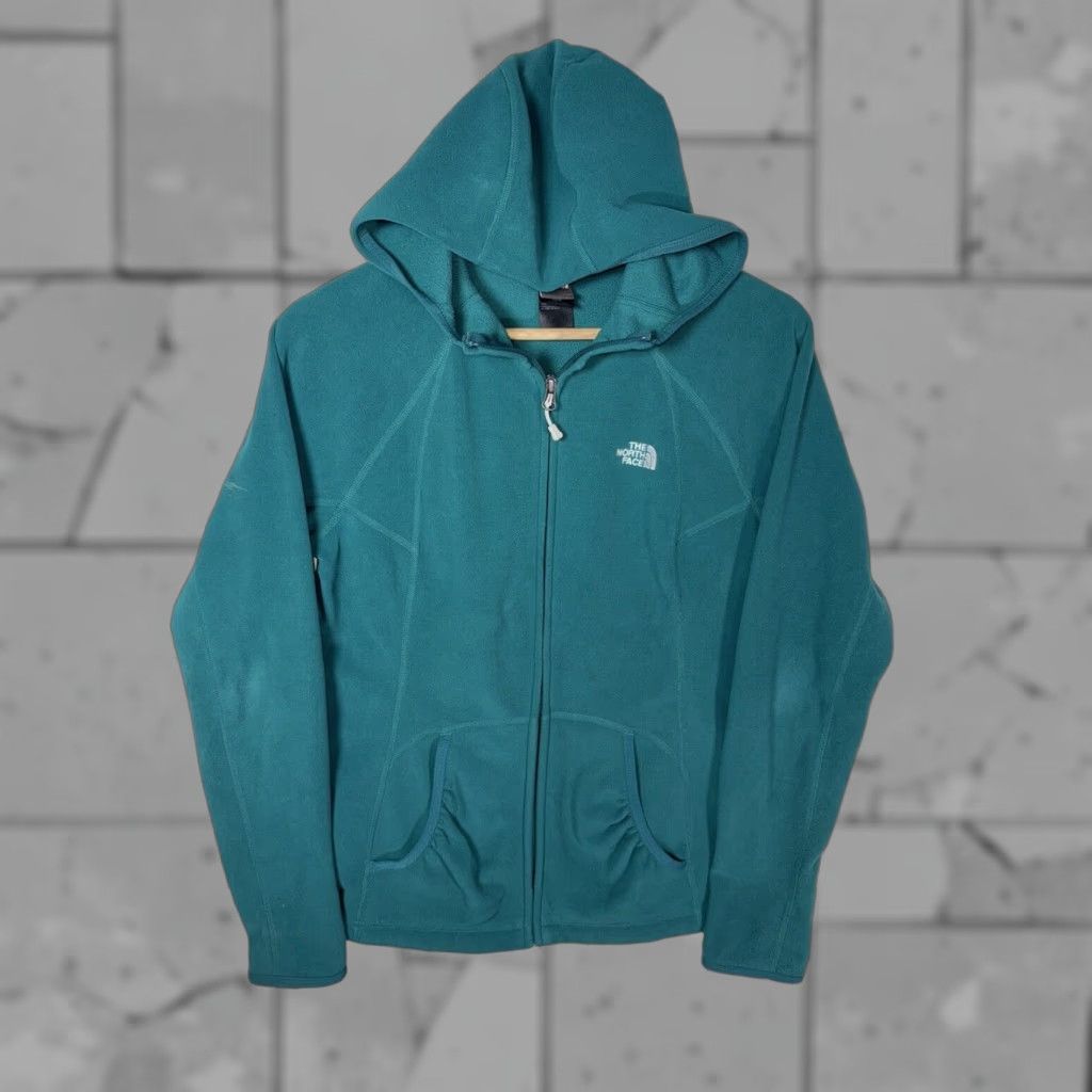 The North Face The North Face Hoodie Full Zip Fleece Womens M Green Womens Size M / US 6-8 / IT 42-44 - 1 Thumbnail