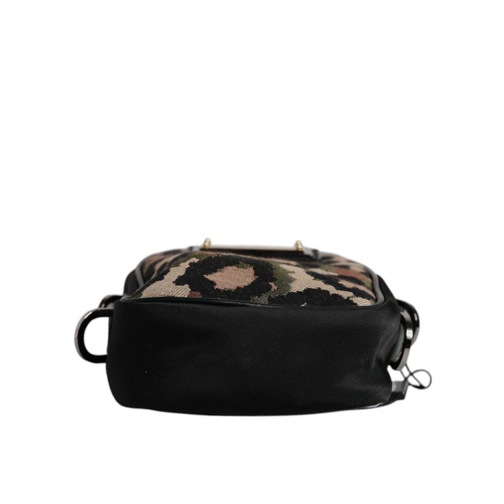 Dolce & Gabbana Dolce & Gabbana Multicolor Leopard Jacquard Logo Plaque Neck Size ONE SIZE - 5 Thumbnail