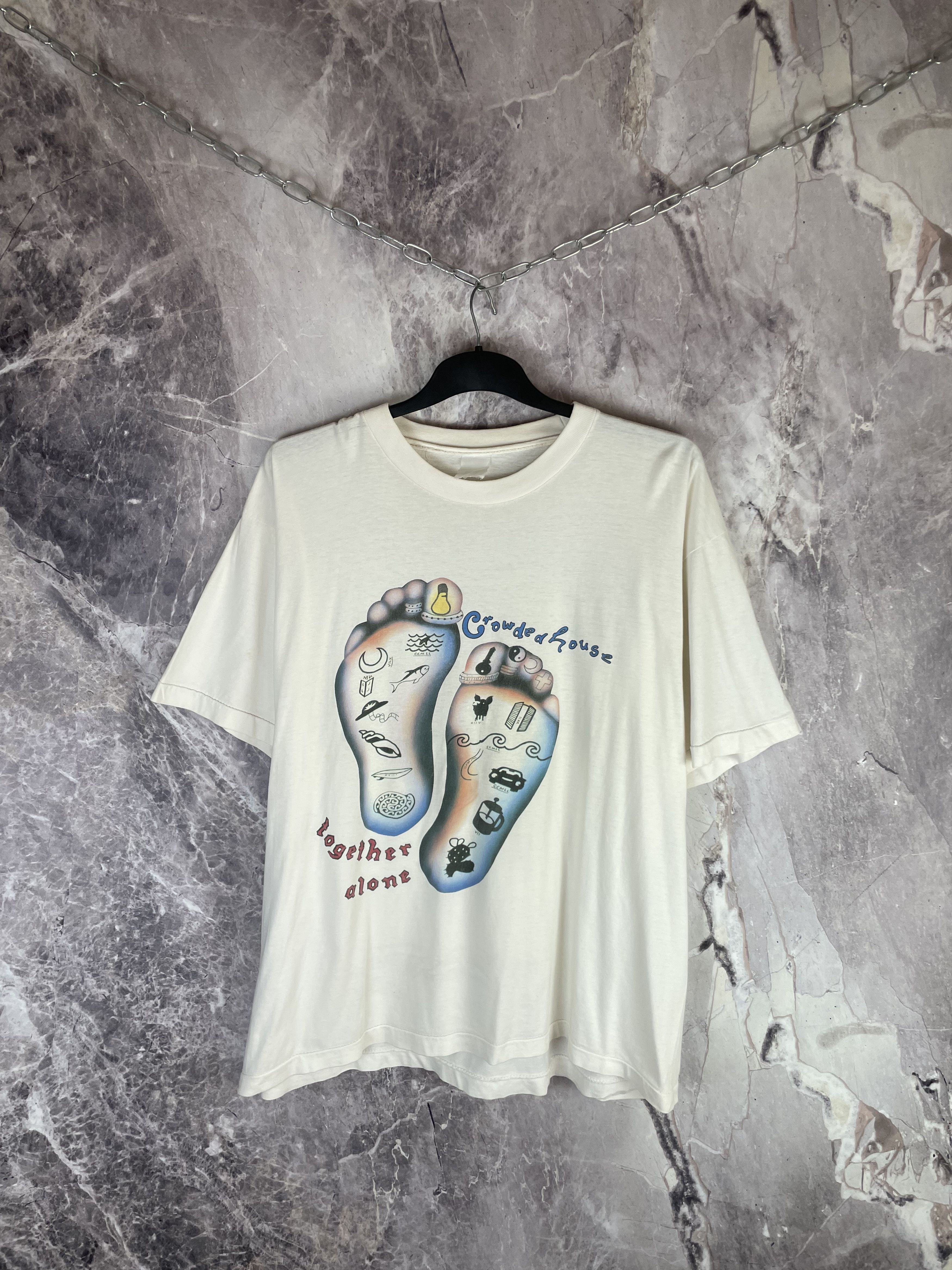 Band Tees 1993 Crowded house together alone tour T-Shirt Size US XL / EU 56 / 4 - 2 Thumbnail