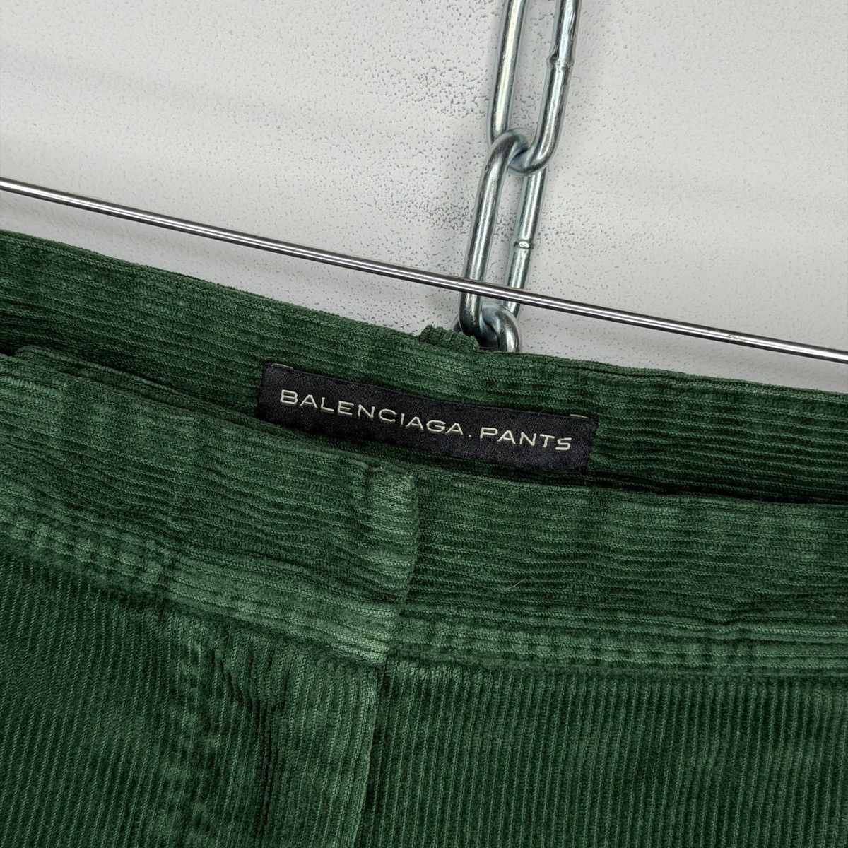 Balenciaga Balenciaga Paris Green Corduroy Trousers Size 28" / US 6 / IT 42 - 4 Thumbnail