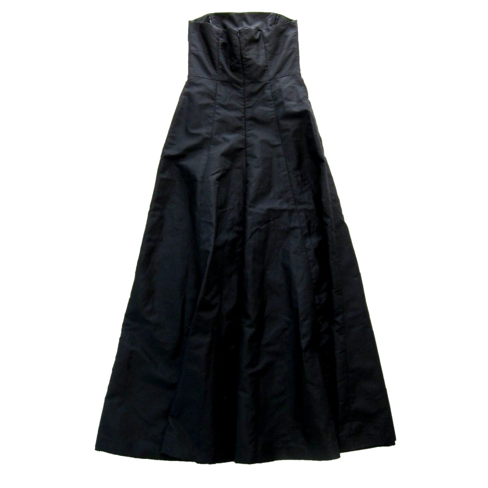 Vintage VINTAGE Hennes Collection Black Taffeta Strapless Long Maxi Dress S/36 Size S / US 4 / IT 40 - 3 Thumbnail