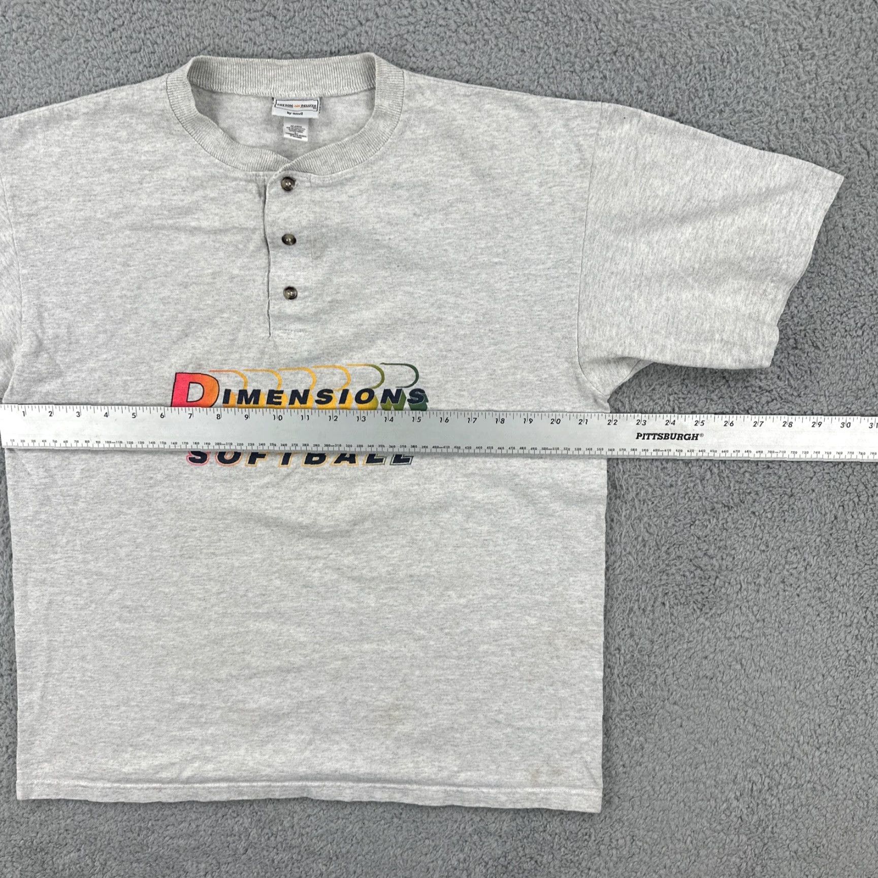 Anvil VINTAGE Anvil Shirt XL Men Heather Gray Cotton Deluxe 1990s T Shirt Graphic Tee Sportswear/Beach size XL Mens Size US XL / EU 56 / 4 - 7 Thumbnail