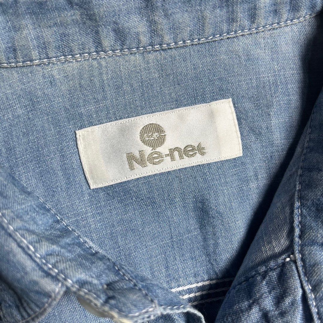 Ne-Net Ne-net by Issey Miyake Nya Denim Shirt Size US M / EU 48-50 / 2 - 5 Thumbnail