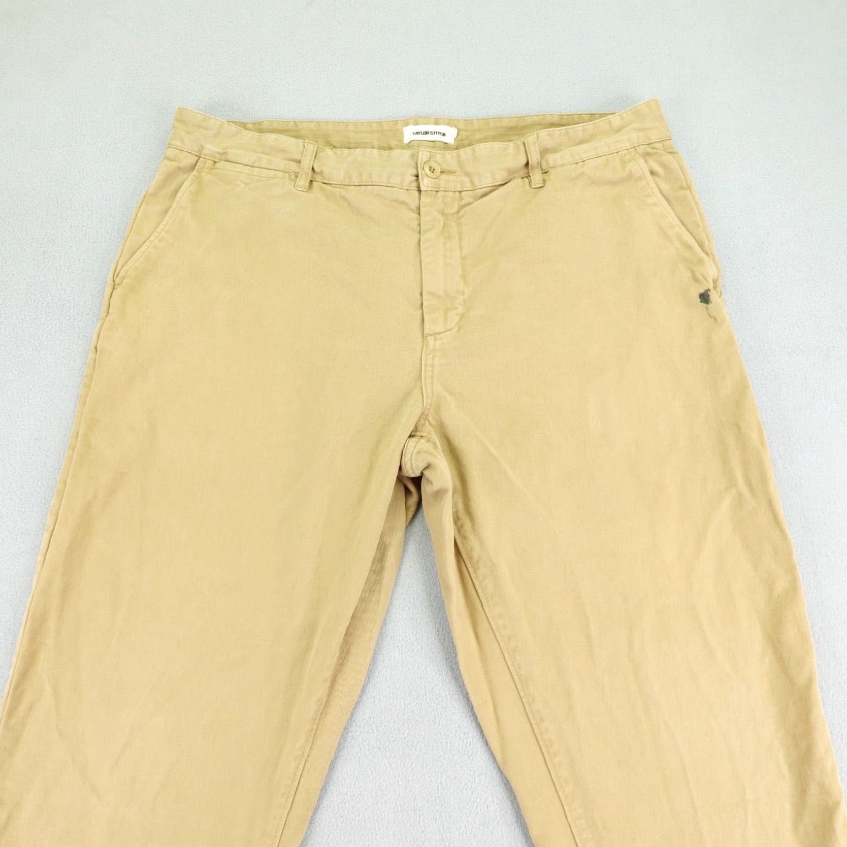 Taylor Stitch TAYLOR STITCH Chino Pants Men 38x32 Khaki Straight Utility Work Beige Regular Size US 37 - 2 Thumbnail