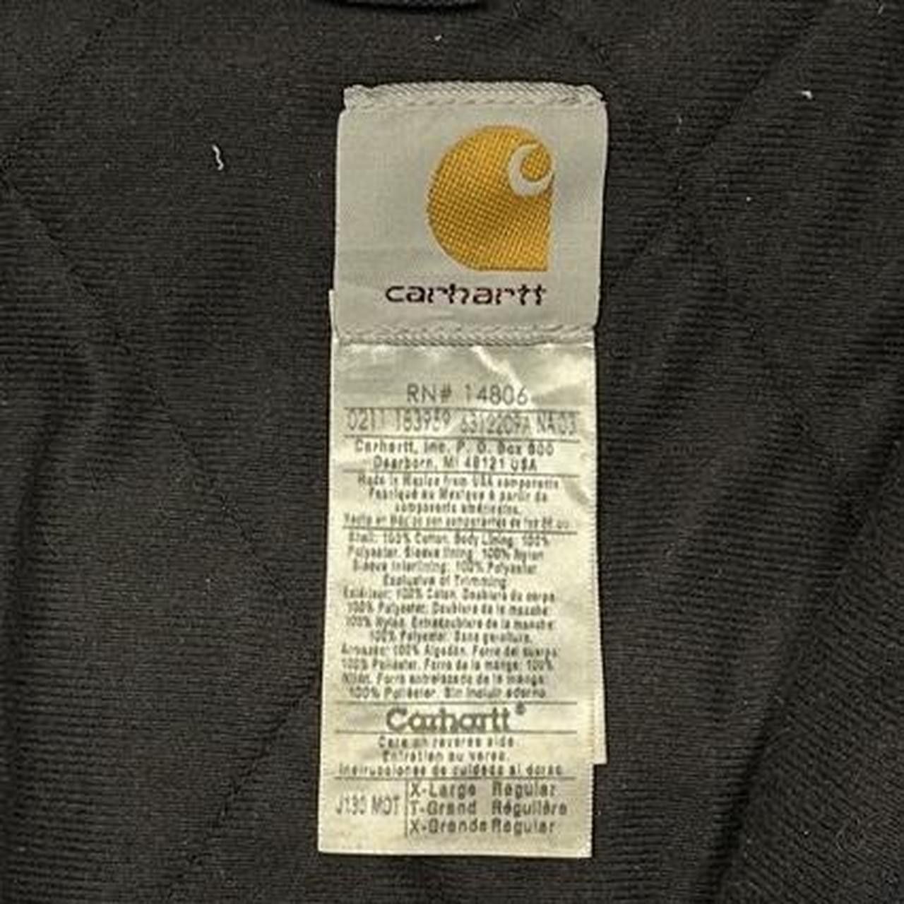 Budweiser × Carhartt Vintage Carhartt Quilt Lined Zip Up Hoodie Navy Blue XL Size US XL / EU 56 / 4 - 5 Thumbnail