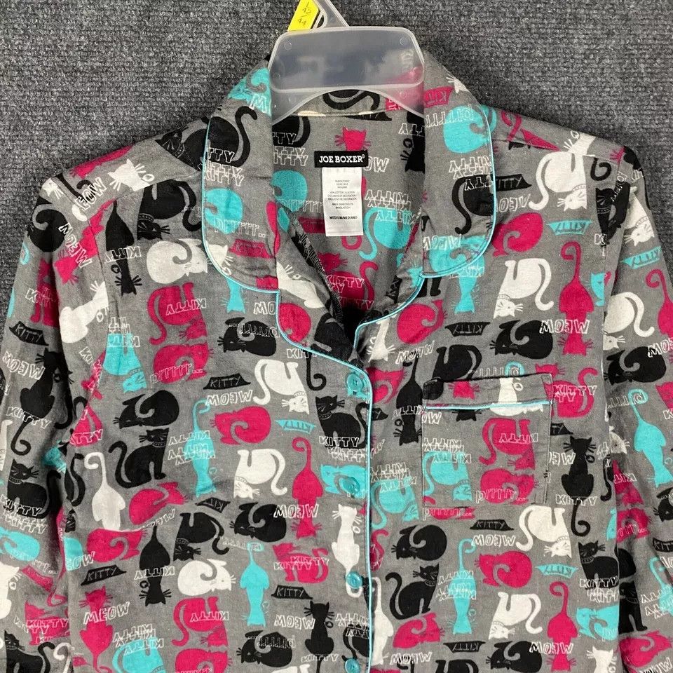 Joe Boxer Joe Boxer Pajama Top Women's Button Up 100% Cotton Adults M Size M / US 6-8 / IT 42-44 - 2 Thumbnail