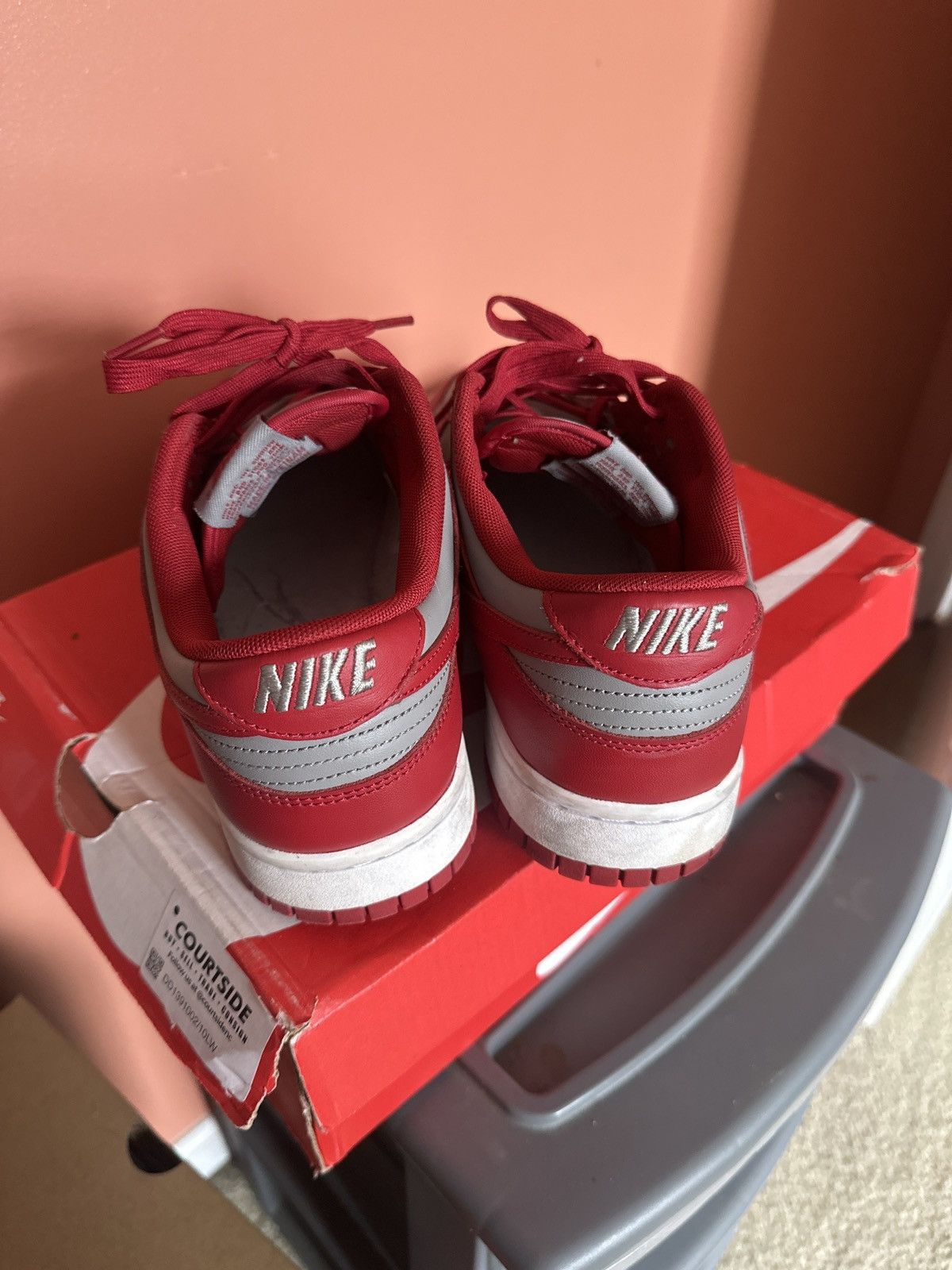 Nike × Vintage Nike Dunk Low “VRST Red” Size US 10 / EU 43 - 4 Thumbnail