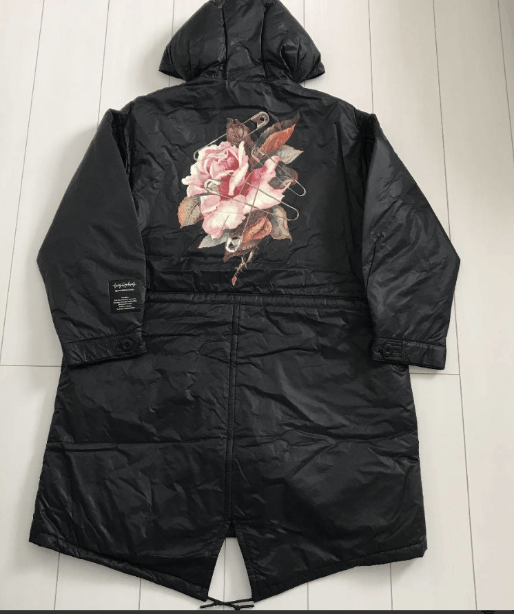 GU × Undercover UNDERCOVER × GU Flower Safety Pin Padded Nylon Coat Size US XL / EU 56 / 4 - 2 Thumbnail