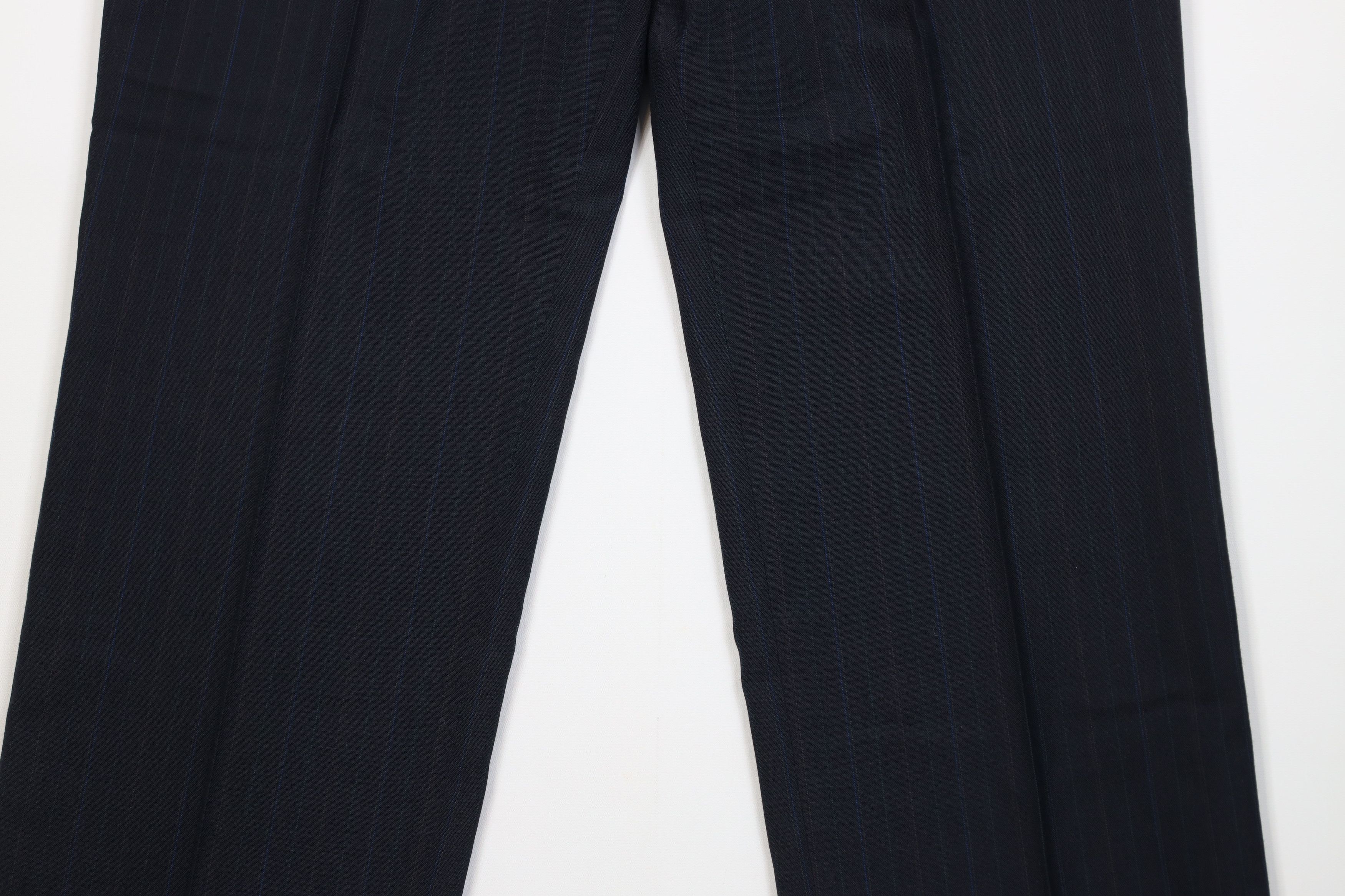 Vintage Vintage 90s Wool Blend Knit Striped Wide Leg Chino Pants USA Size US 36 / EU 52 - 3 Thumbnail