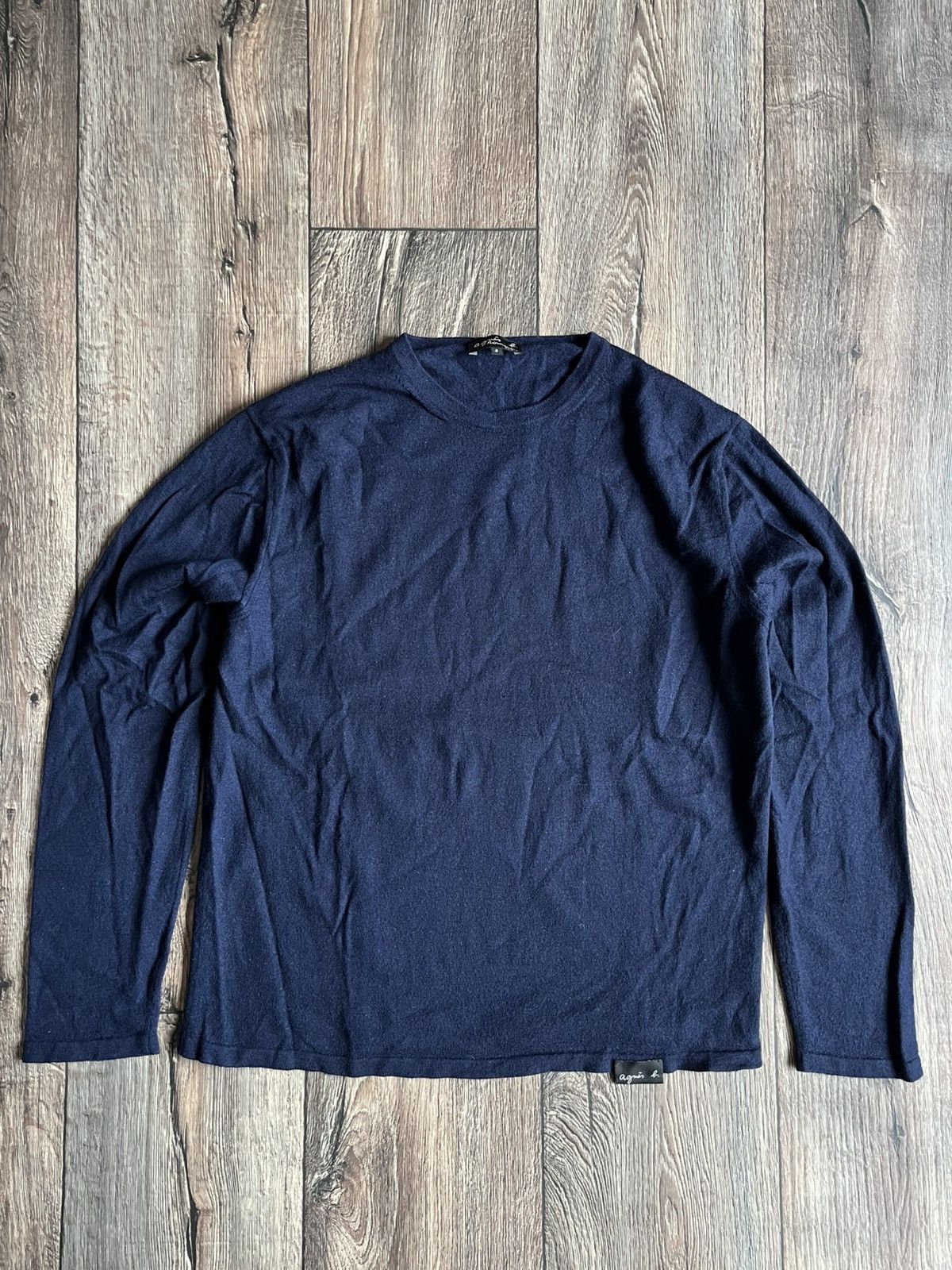 agnes b. Agnes B. Logo Merino Wool Park Jumper Sweater Made in Italy Size US M / EU 48-50 / 2 - 1 Thumbnail