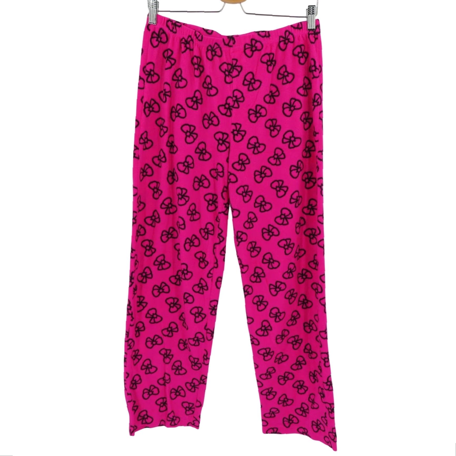 Vintage Sanrio Hello Kitty Pajama Pants Women M Pink Fleece 2015 Size 32" / US 10 / IT 46 - 2 Thumbnail