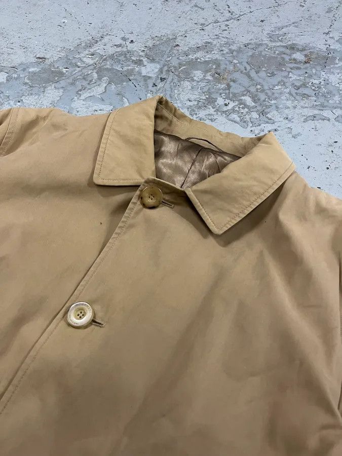 Armani 1990s Armani Collezioni Beige Trench Gabardine Coat Size US L / EU 52-54 / 3 - 5 Thumbnail