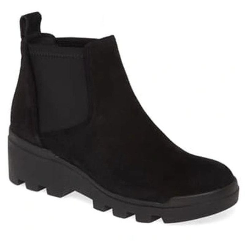 Eileen Fisher Eileen Fisher Waterproof Wedge Chelsea Booties Black 9 Size US 9 / IT 39 - 2 Thumbnail