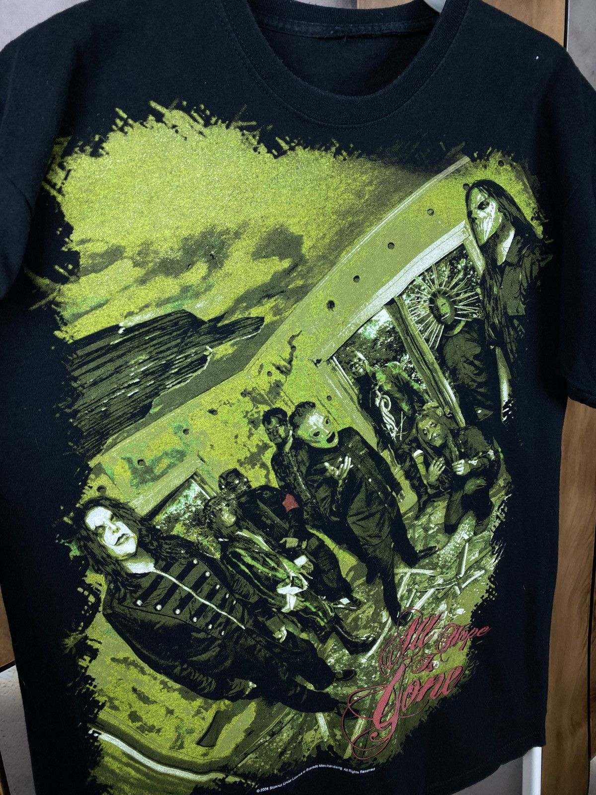Slipknot 🎸Vintage 2008 T-Shirt Slipknot All Hope Overprint Tour Tee🎸 Size US M / EU 48-50 / 2 - 3 Thumbnail