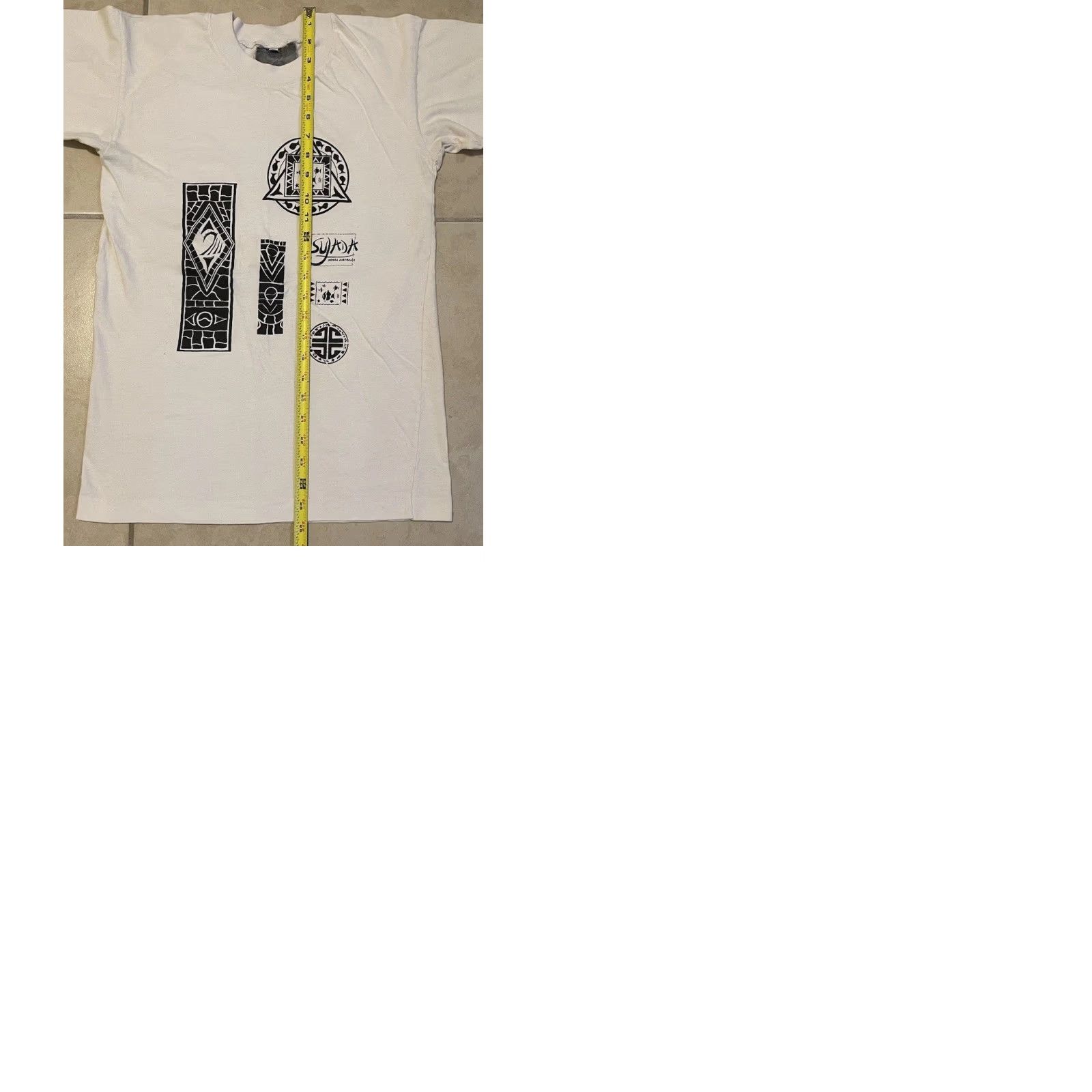 Vintage VINTAGE Noosa Australia Tribal Art Shirt S White Beach Water 90s 80s Grunge Surf Punk Retro Band Graphic Tee Mens Size US S / EU 44-46 / 1 - 10 Thumbnail