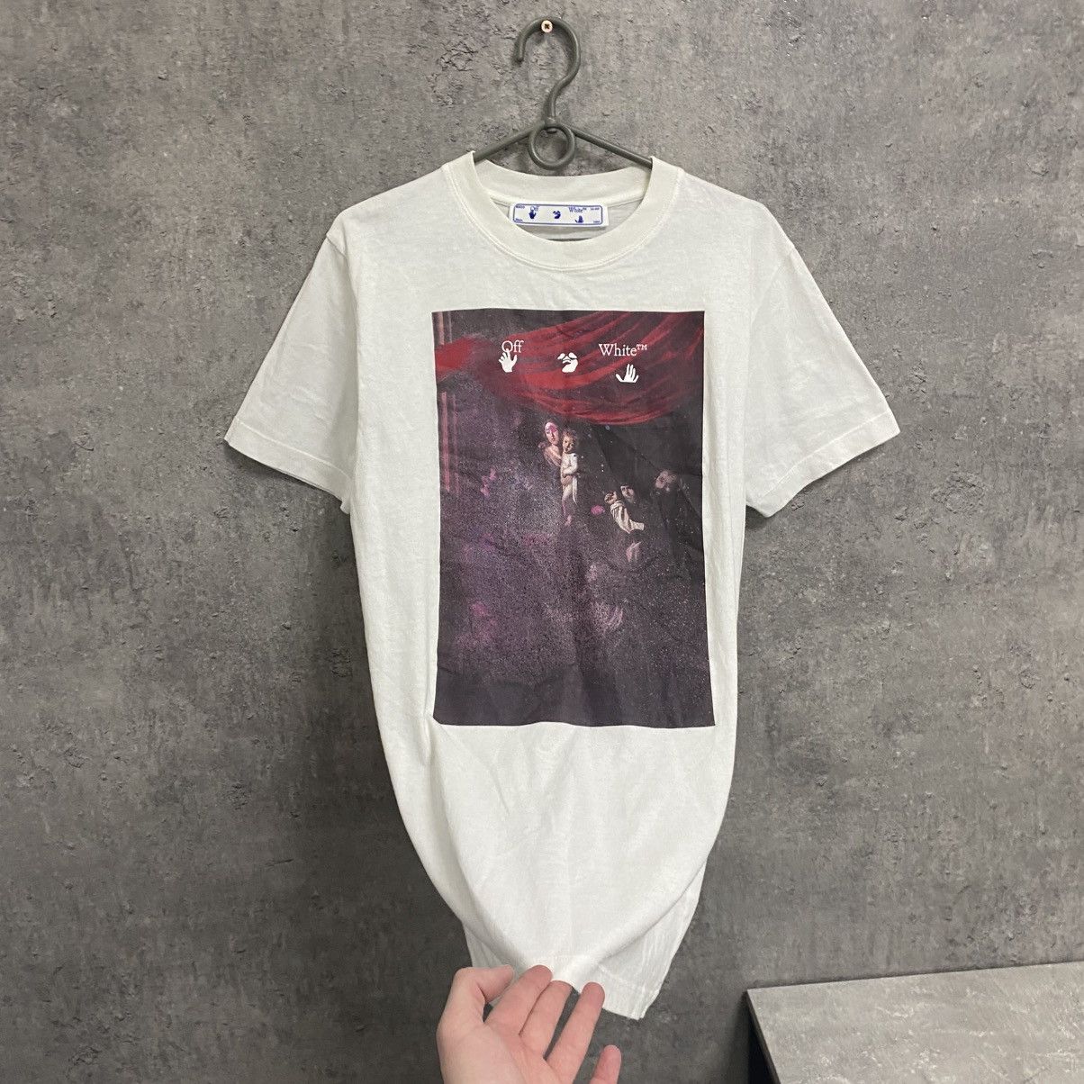 Off-White Off-White Caravaggio T-Shirt Big Logo Size US S / EU 44-46 / 1 - 3 Thumbnail