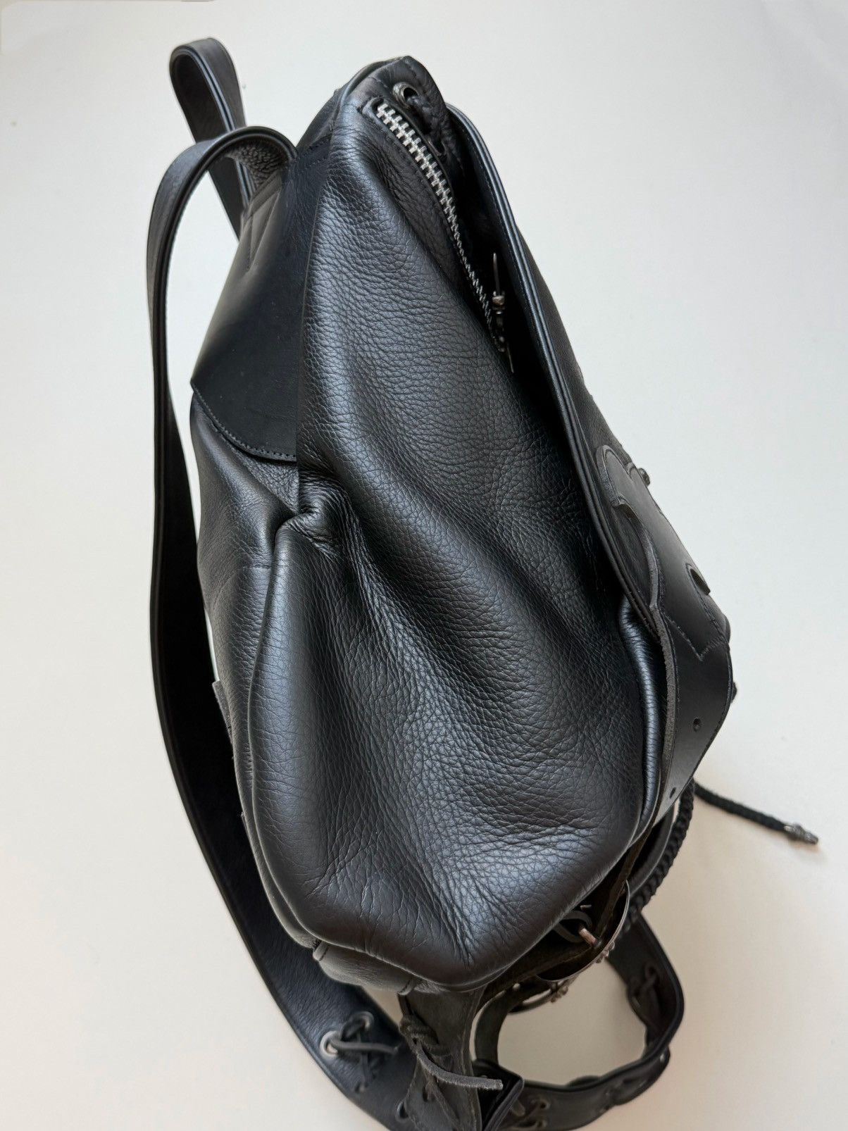 Chrome Hearts Chrome Hearts Feurknee Leather Backpack Size ONE SIZE - 4 Thumbnail