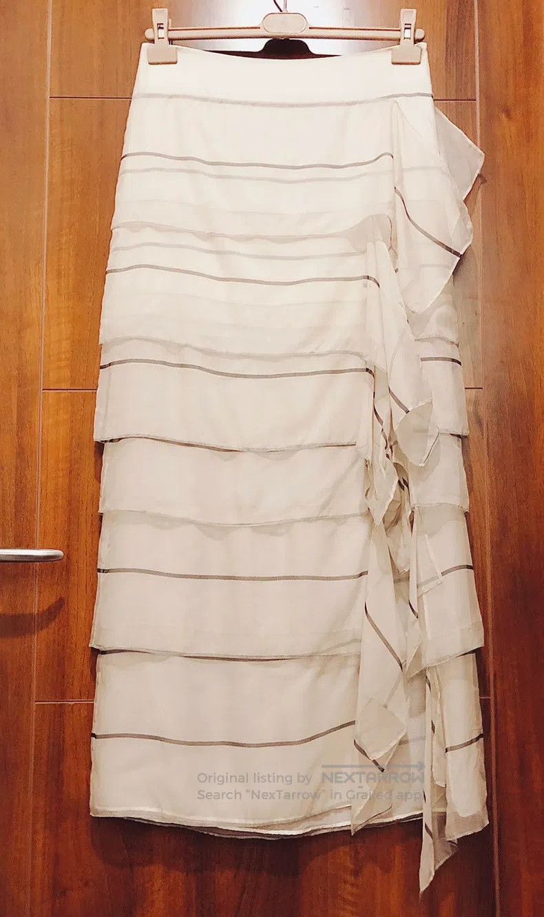 Brunello Cucinelli brunello cucinelli Mulberry Silk Straight Long Skirt Size 26" / US 2 / IT 38 - 3 Thumbnail