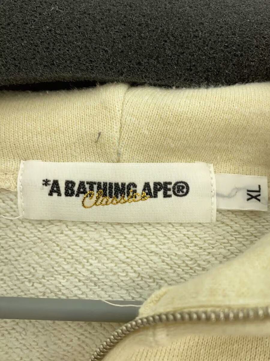 Bape A Bathing Ape Cotton Zip Hoodie Cream Size US XL / EU 56 / 4 - 3 Thumbnail