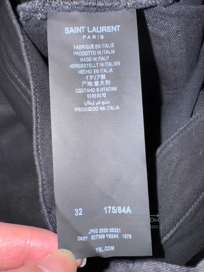Saint Laurent Paris Saint Laurent Paris Heavy Coated Wax Basic Denim Jeans Size US 32 / EU 48 - 7 Thumbnail