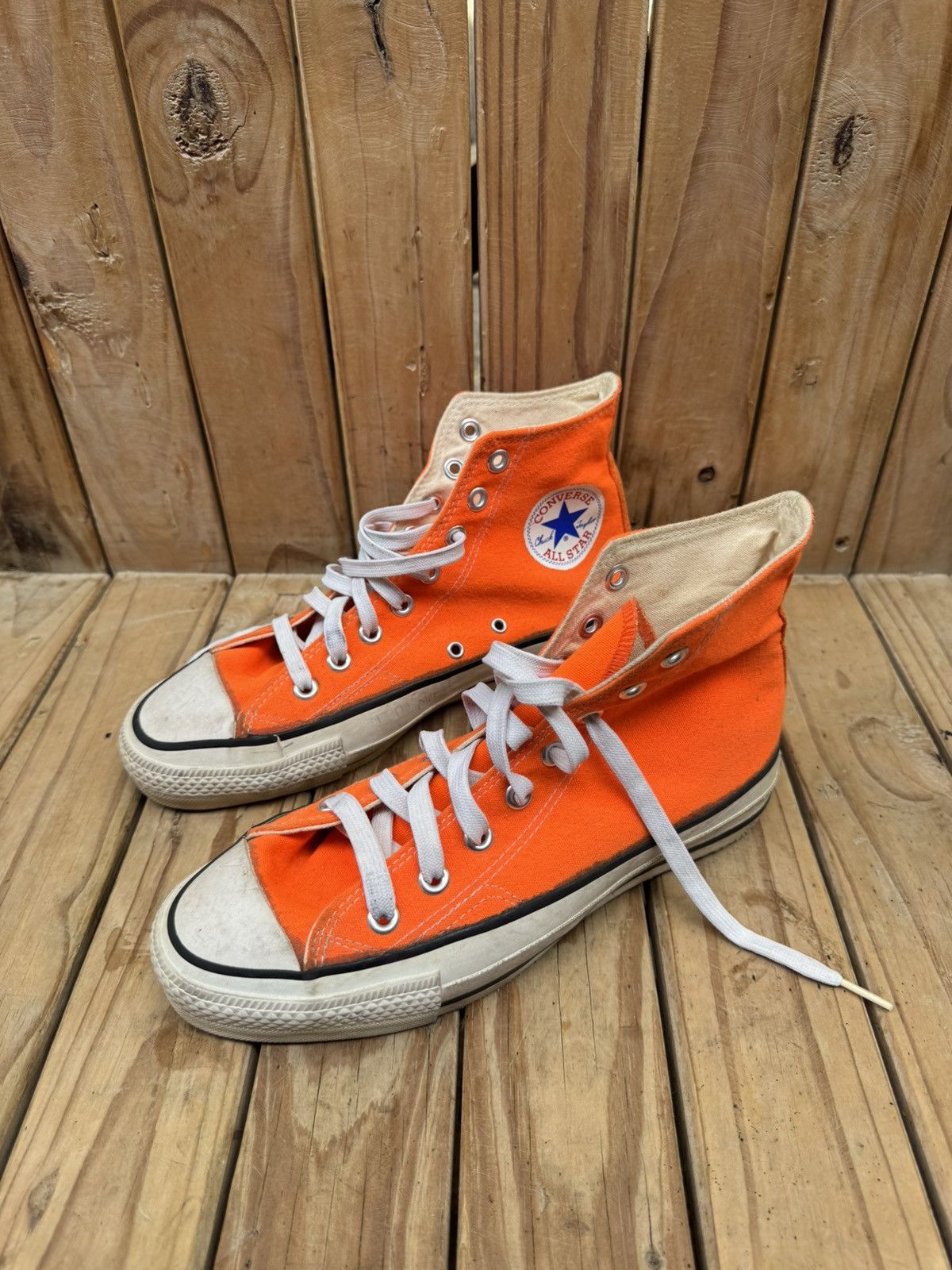 Converse VTG converse all star Hi Top canvas sneakers made in USA Size US 6.5 / EU 39-40 - 17 Thumbnail