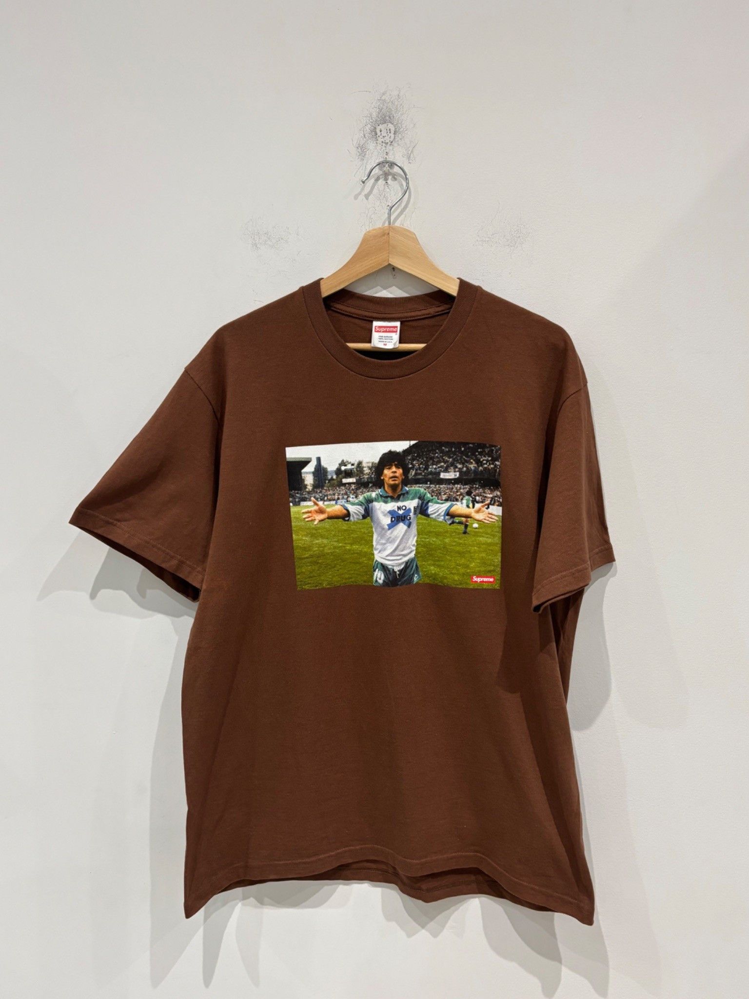 Supreme Maradona Tee Brown