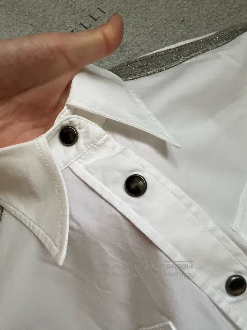 Brunello Cucinelli Brunello Cucinelli 23 Models of Beaded Shirt Size M / US 6-8 / IT 42-44 - 5 Thumbnail