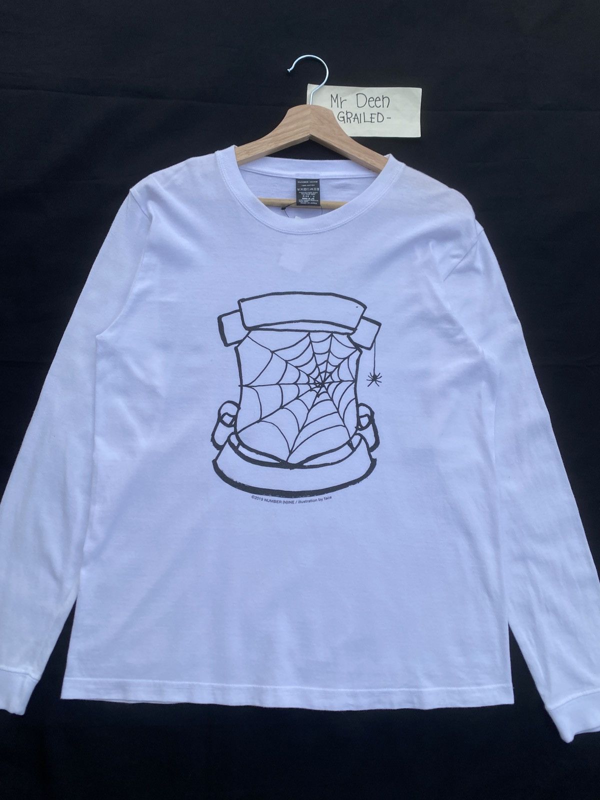 Number (N)ine Rare Number Nine Illustration For Face Lambretta Longsleeve Size US M / EU 48-50 / 2 - 5 Thumbnail