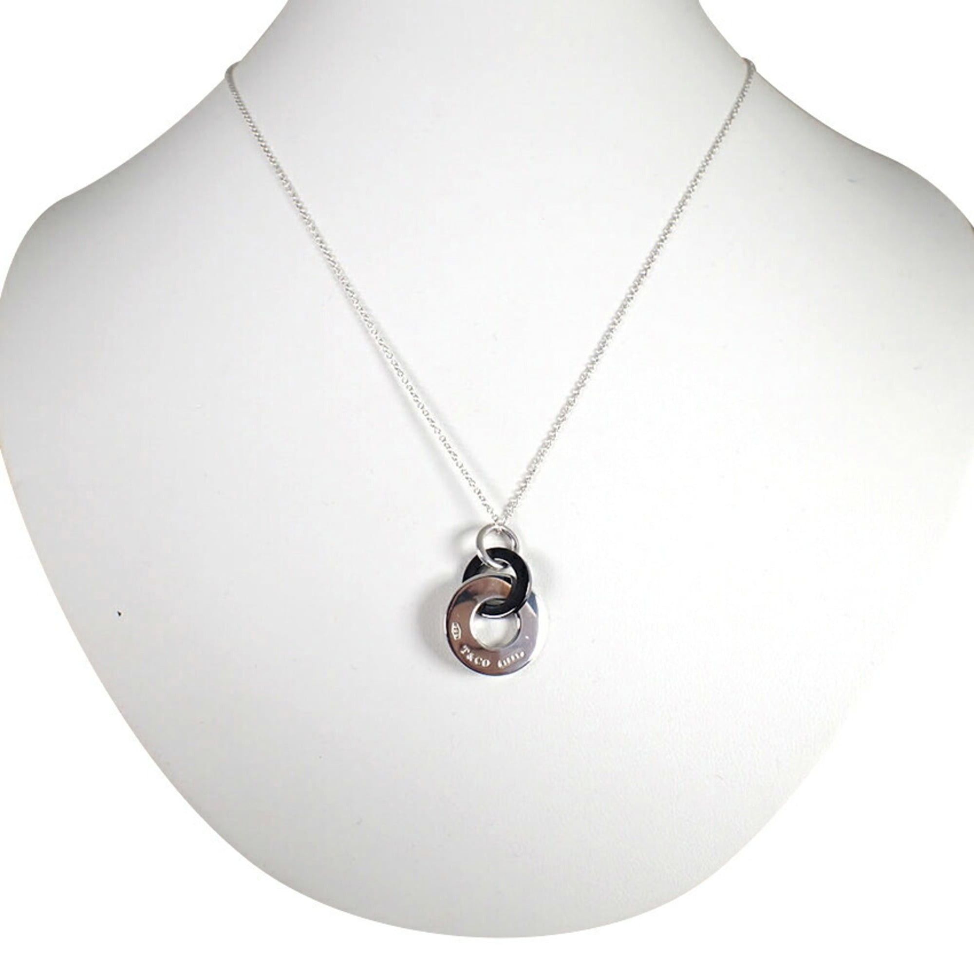 Tiffany & Co. TIFFANY 925 Titanium 1837 Interlocking Circle Necklace Size ONE SIZE - 1 Thumbnail