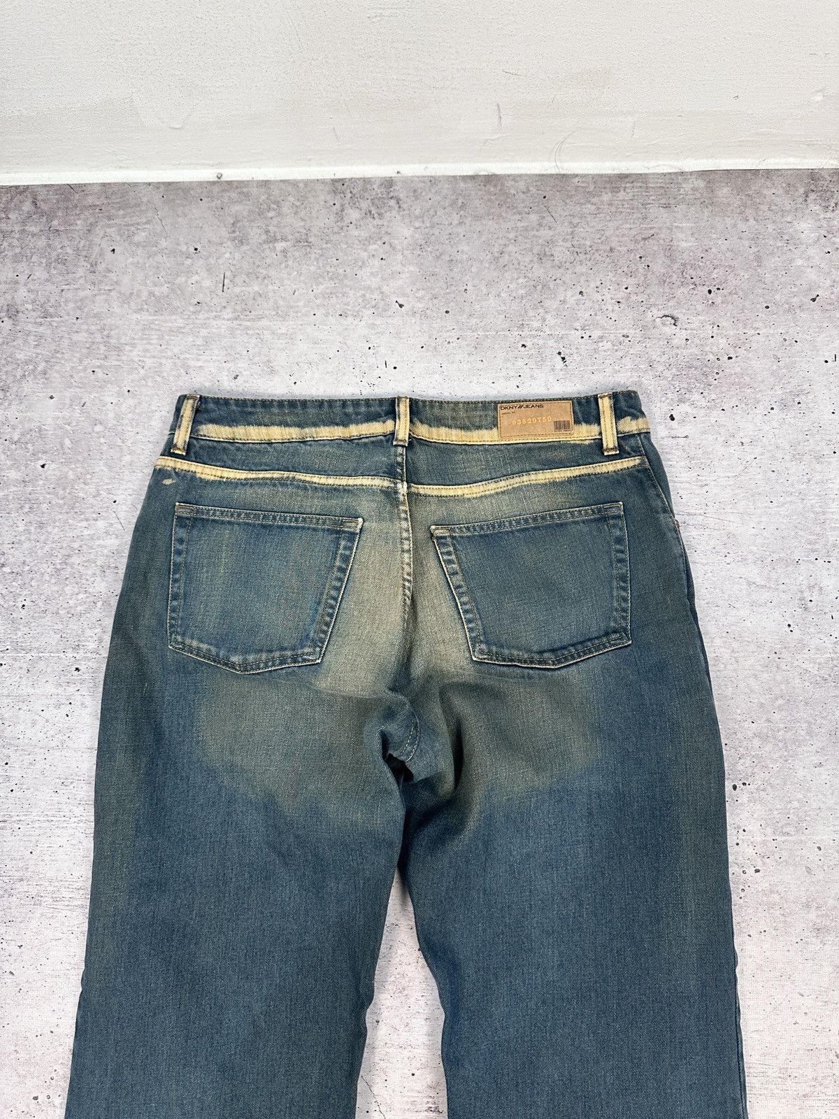 DKNY DKNY Jeans Superfly Flare Denim Blue Dirty Wash Y2K Archive Size US 34 / EU 50 - 10 Thumbnail