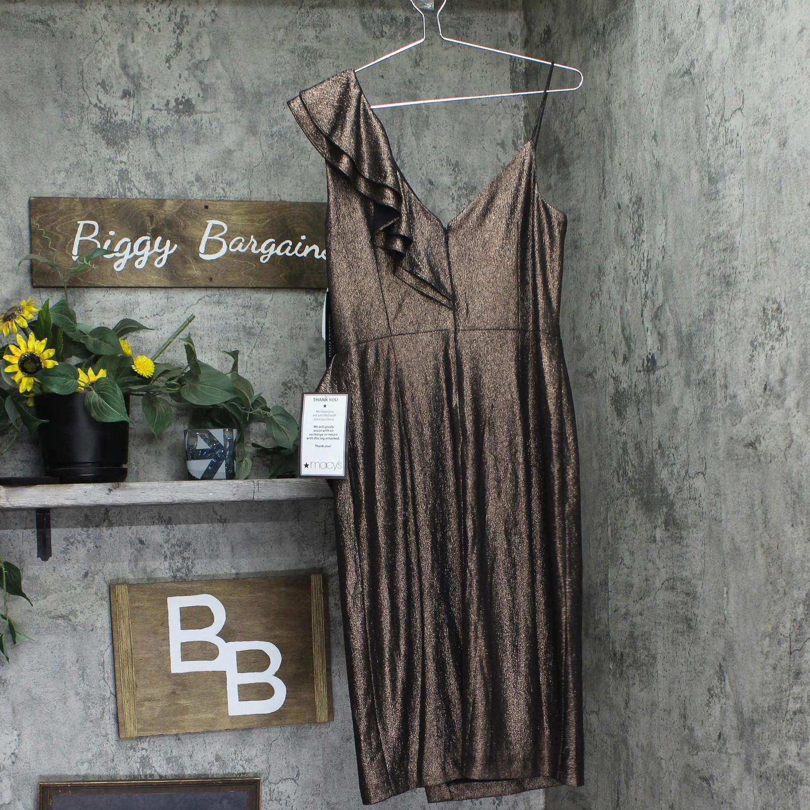 Other Nwt Adrianna By Adrianna Papell Dress Black / Bronze 12 Size XL / US 12-14 / IT 48-50 - 2 Thumbnail