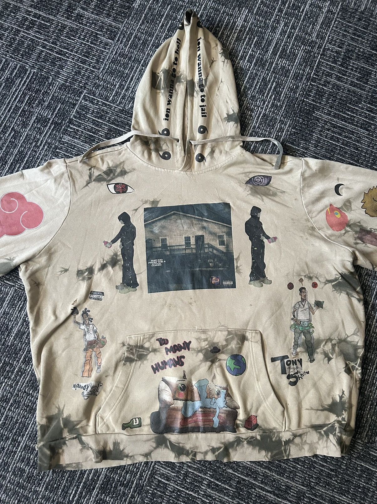 Other Customized Hoodie Feat. Yeat, Naruto, Duwap Kaine and more! Size US XXL / EU 58 / 5 - 6 Thumbnail