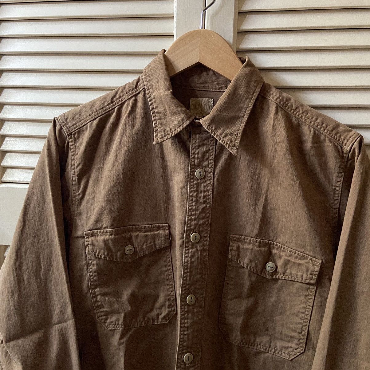 Runabout Goods Runabout Goods Cotton Twill LS Work Guide Shirt Walnut Brown Size US S / EU 44-46 / 1 - 3 Thumbnail