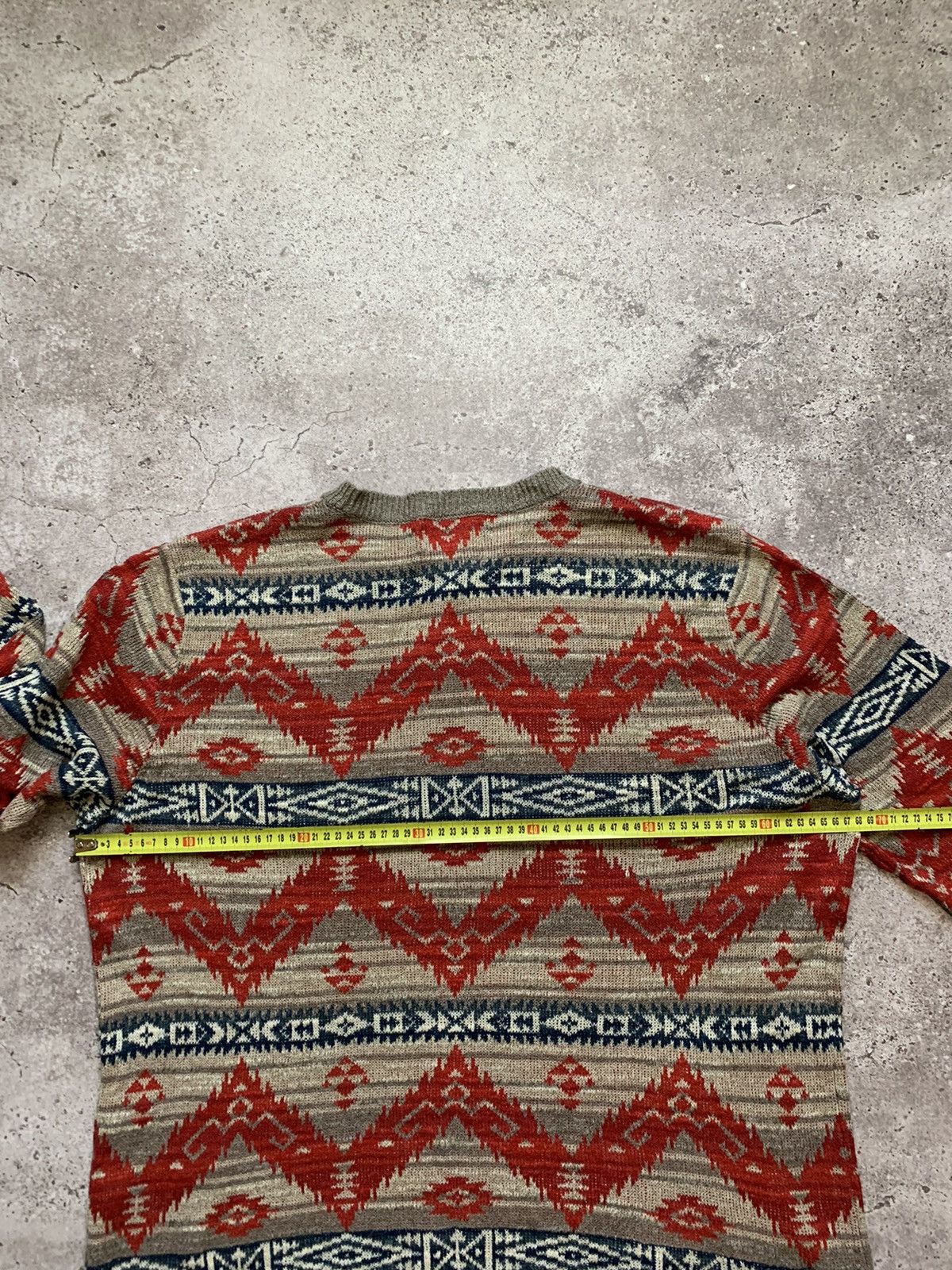 Denim & Supply Ralph Lauren × Vintage DENIM SUPPLY RALPH LAUREN RRL SWEATER KNITTED TEXAS INDIGO Size US XXL / EU 58 / 5 - 9 Thumbnail
