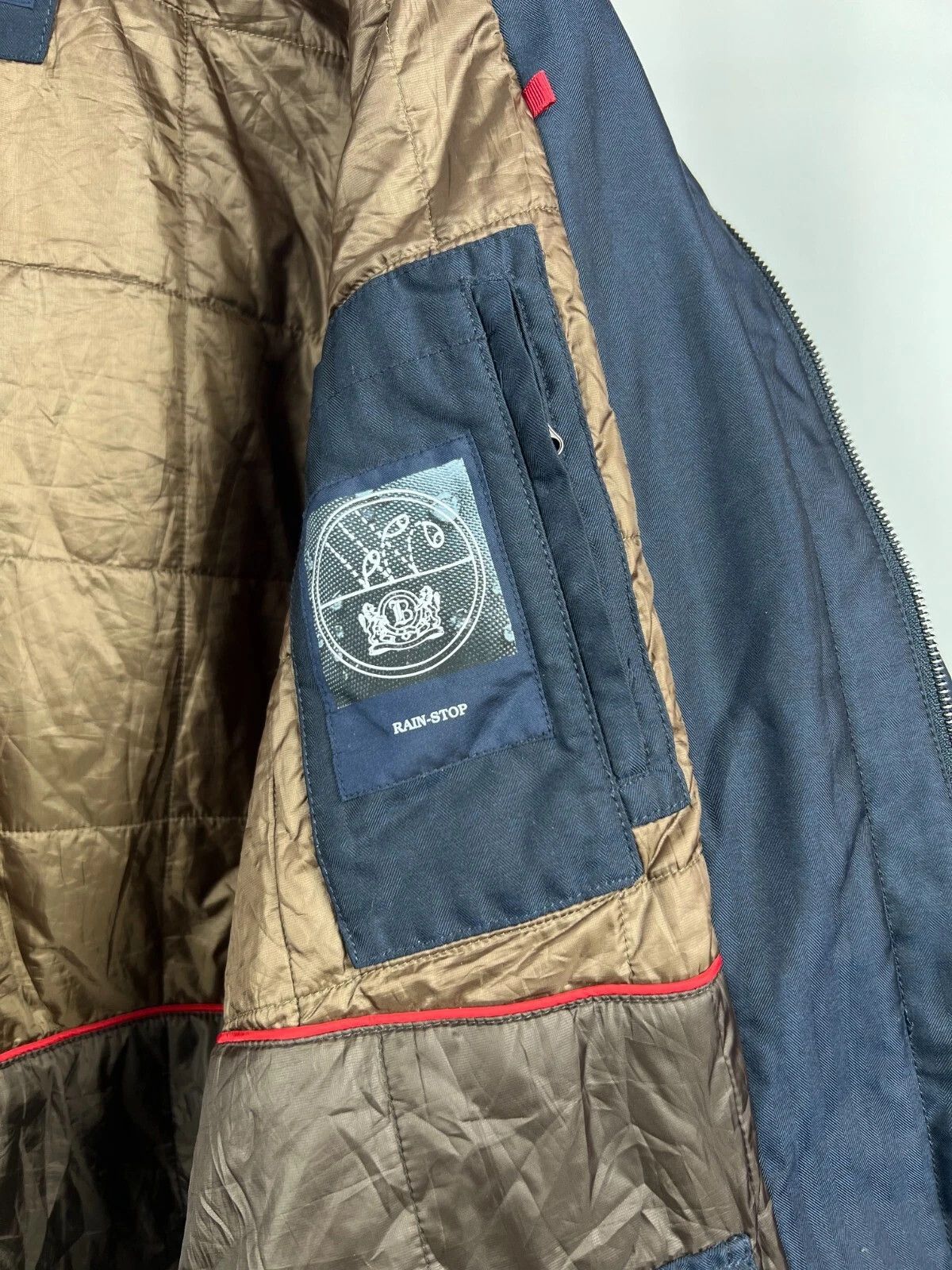 Boggi Boggi Milano Herringbone Classic Rain-Stop Coat Jacket Size US M / EU 48-50 / 2 - 12 Thumbnail